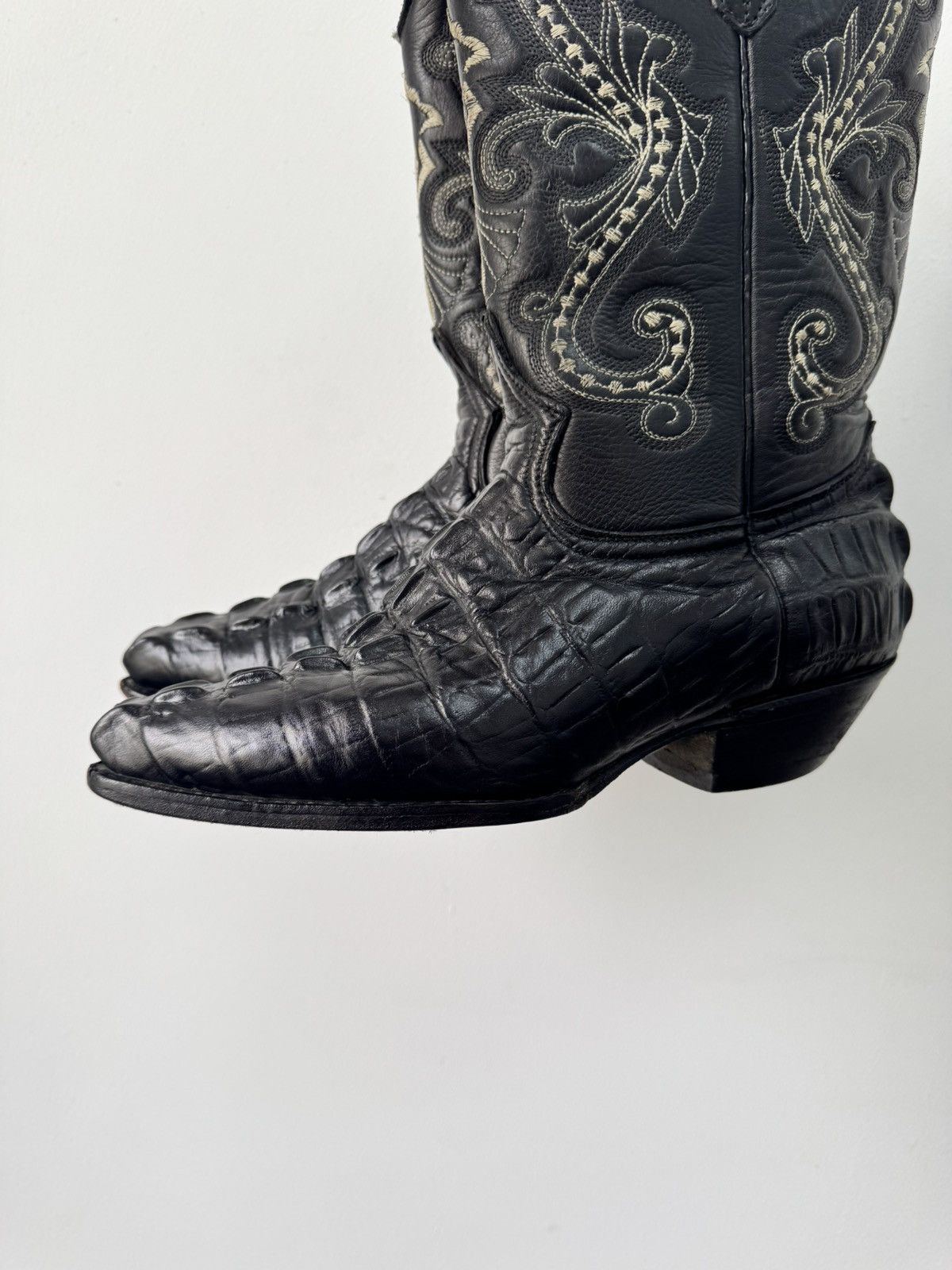 If Six Was Nine Rare Alligator leather western boots 90s guidi style y2k Size US 8 / EU 41 - 7 Thumbnail