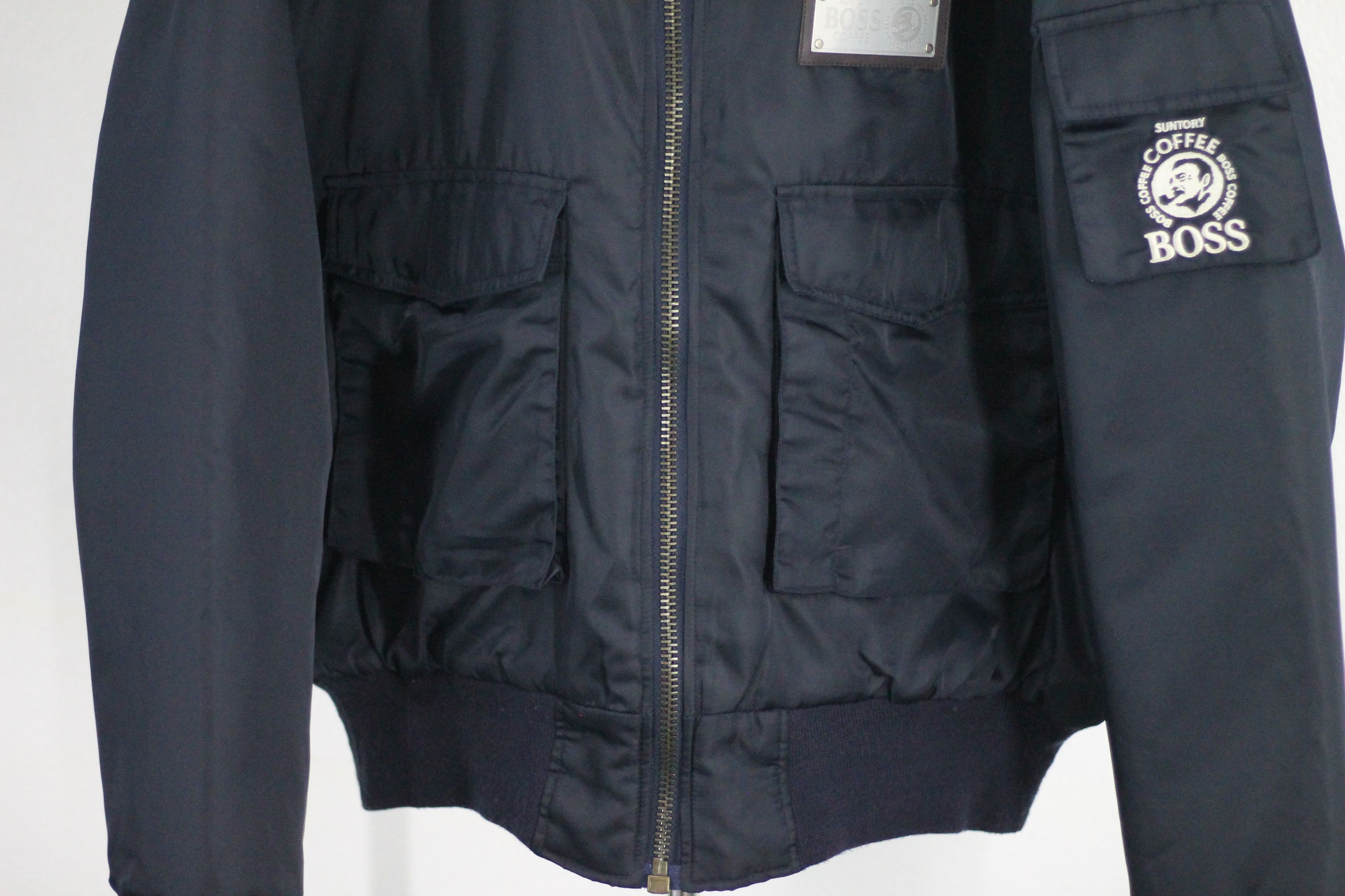 Japanese Brand × Vintage Vintage Suntory Boss Coffee Big Logo Bomber Jacket Size US L / EU 52-54 / 3 - 7 Thumbnail