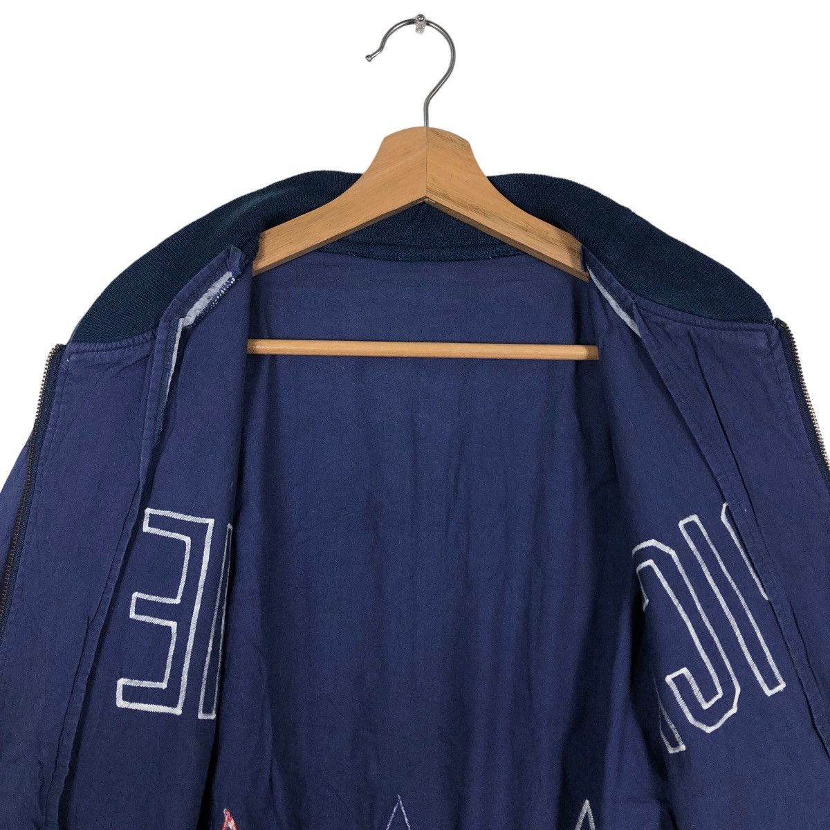 Toyo Enterprises 🔥90s Bomber Jacket Hollywoods 50Years Golden Ears Diet Rich Size US M / EU 48-50 / 2 - 11 Thumbnail