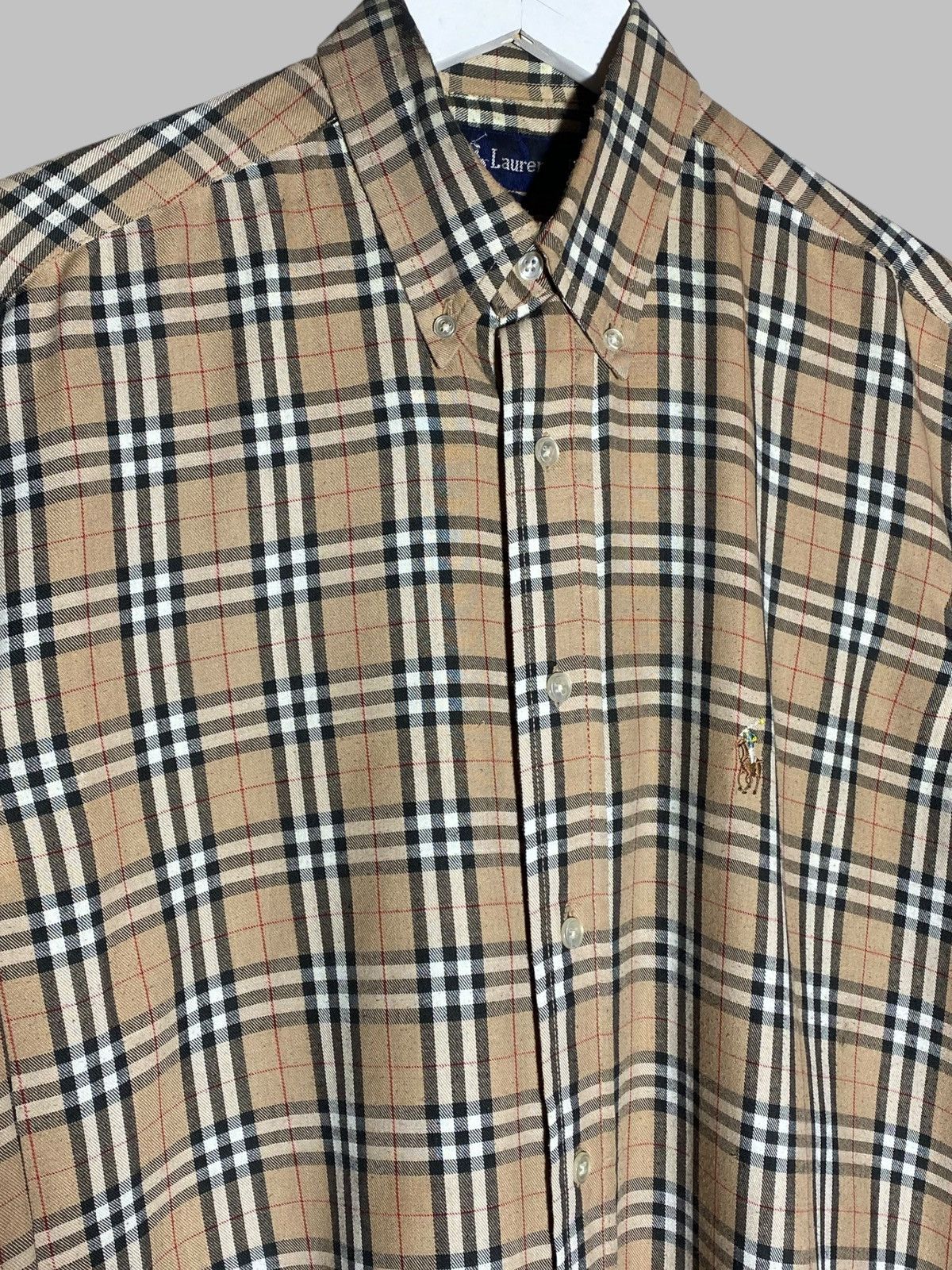 Polo Ralph Lauren 🔥 VNTG POLO RALPH LAUREN NOVA CHECK PATTERN BURBERRY VIBES Size US L / EU 52-54 / 3 - 3 Thumbnail