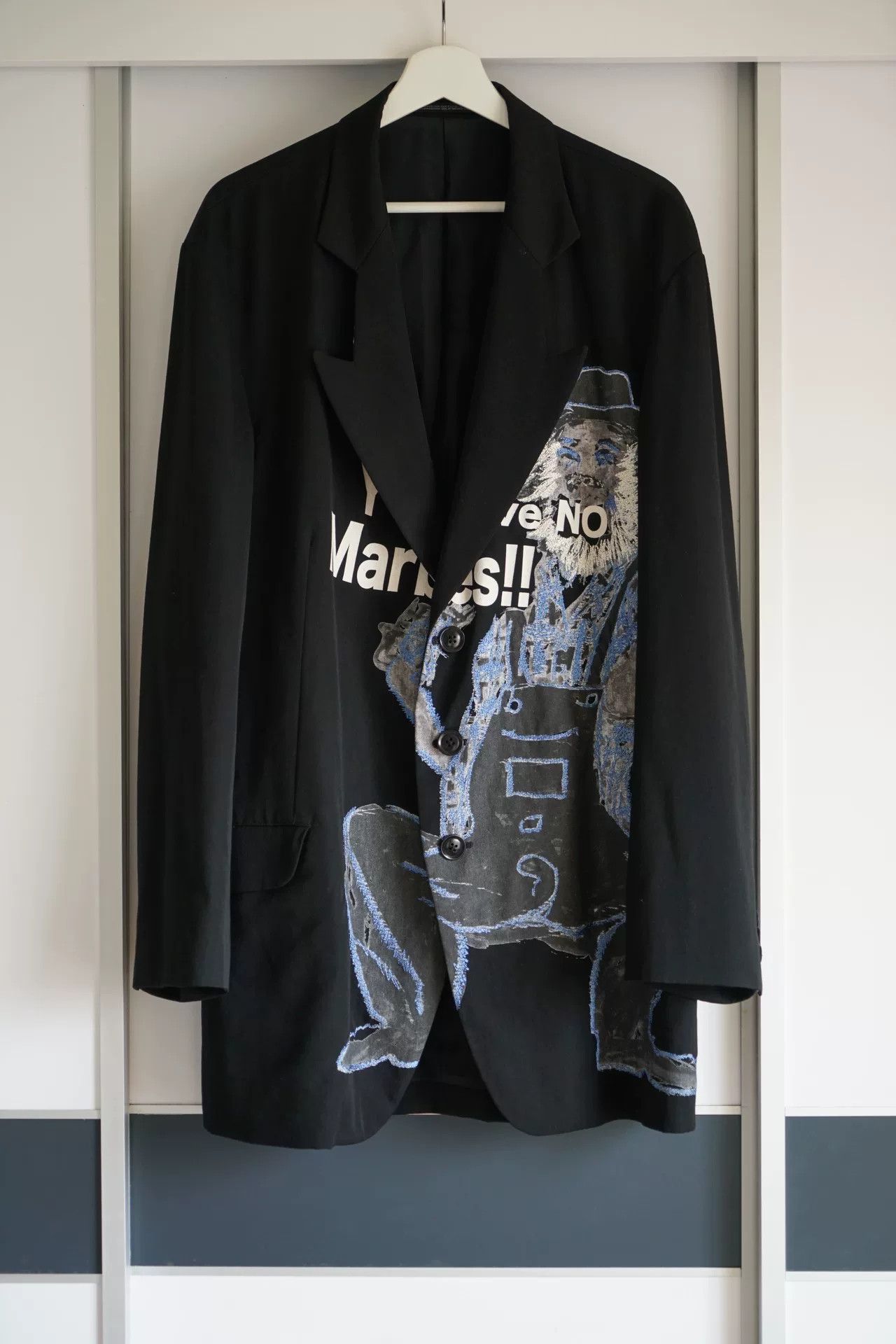 Yohji Yamamoto Yohji Yamamoto Laborer Embroidered Suit Coat Size US L / EU 52-54 / 3 - 1 Thumbnail