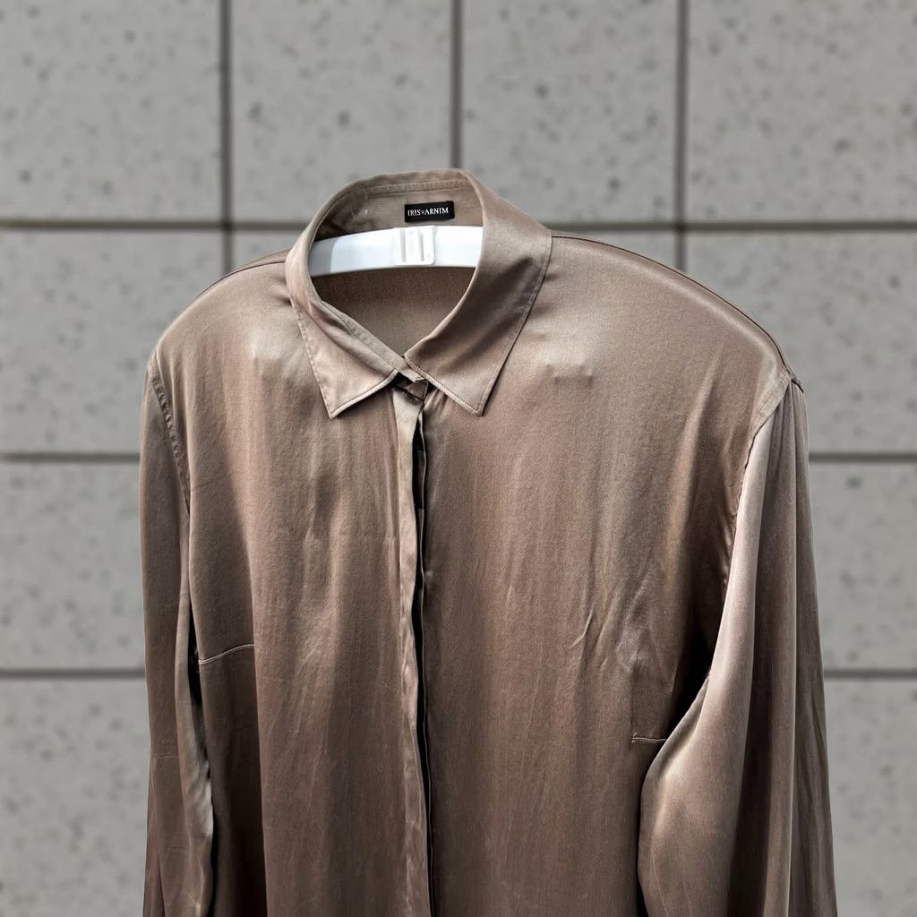 Vintage Iris Von Arnim Silk Blouse Shirt Long Sleeve Size 42 Regular Women L Silk Blouse Shirt Long Sleeve 42 L Size M / US 6-8 / IT 42-44 - 1 Thumbnail