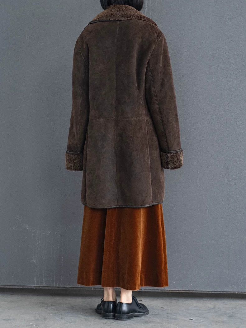 Kenzo KENZO Brown suede plush coat vintage Size XS / US 0-2 / IT 36-38 - 3 Thumbnail