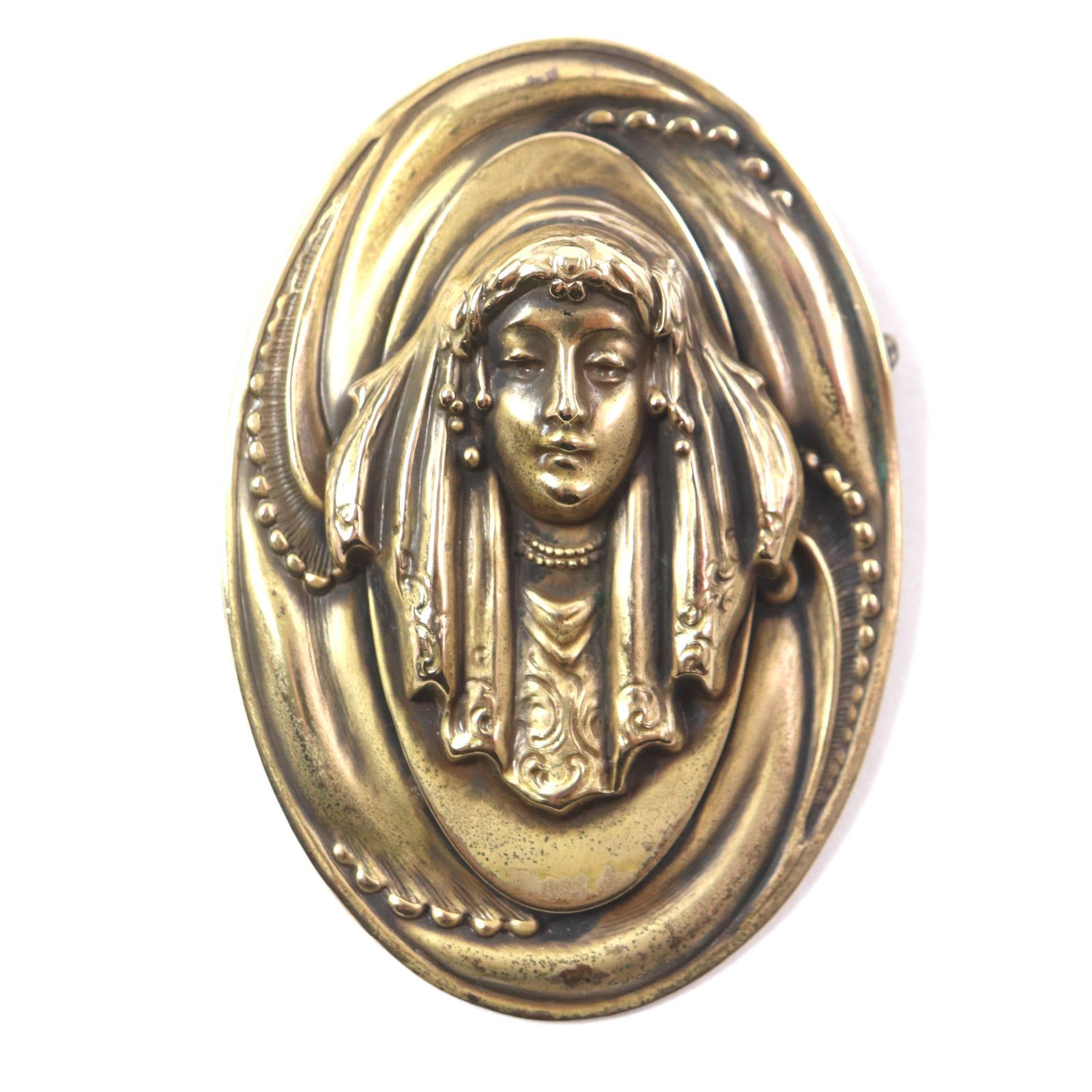 Other Other Joseff of HOLLYWOOD Statue of a veiled woman Brooch Metal Brooch DUTY FREE for USA Size ONE SIZE - 1 Thumbnail