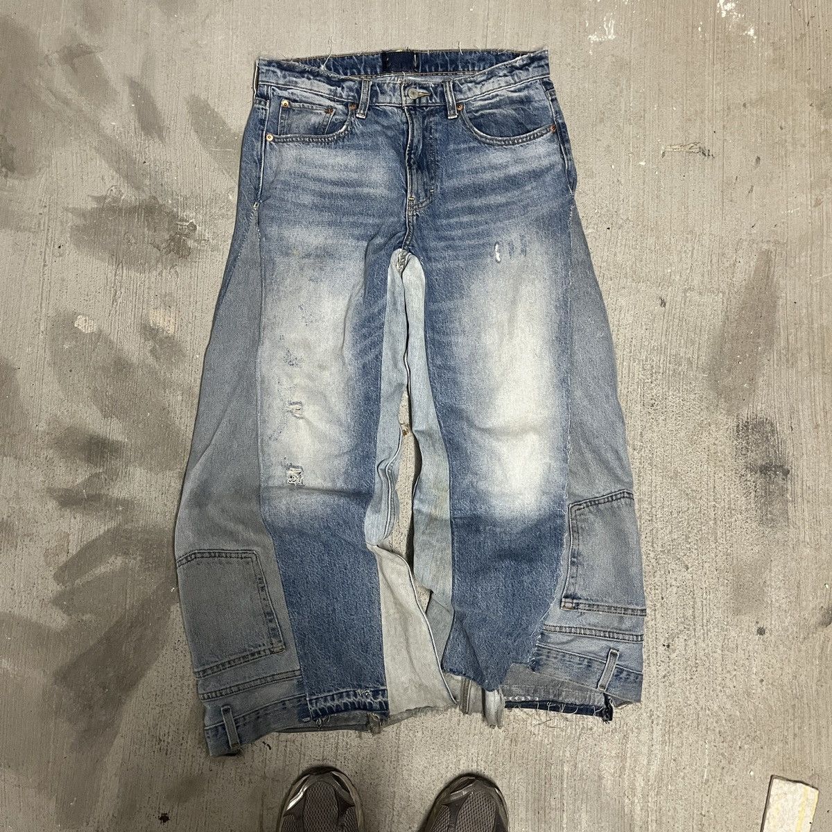 Other Stone Studios Upside Down Pocket Flared Jeans Size US 38 / EU 54 - 1 Thumbnail