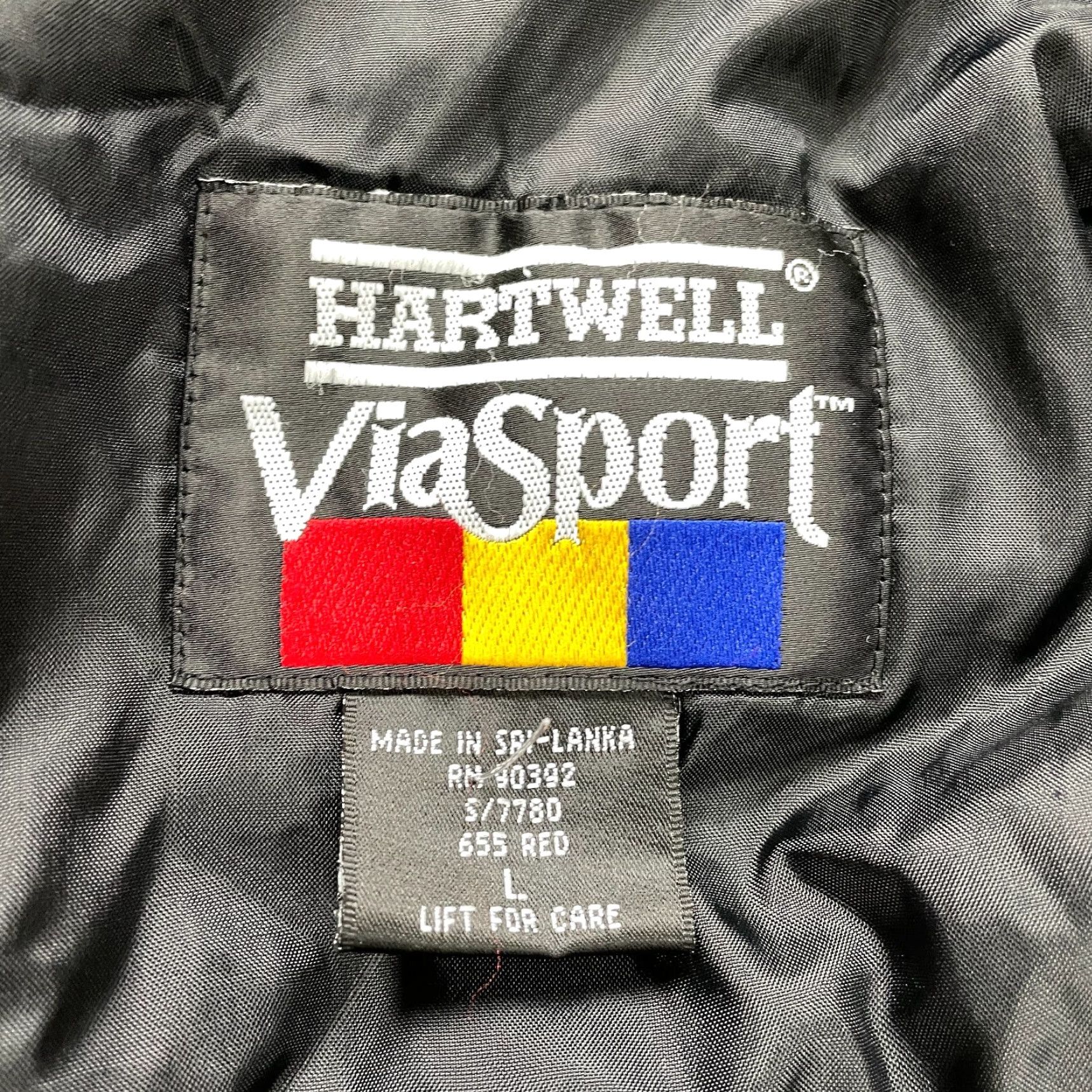 Vintage Hartwell ViaSport Windbreaker Jacket Men L Red Black Full Zip Pocket Outdoor Size US L / EU 52-54 / 3 - 5 Thumbnail