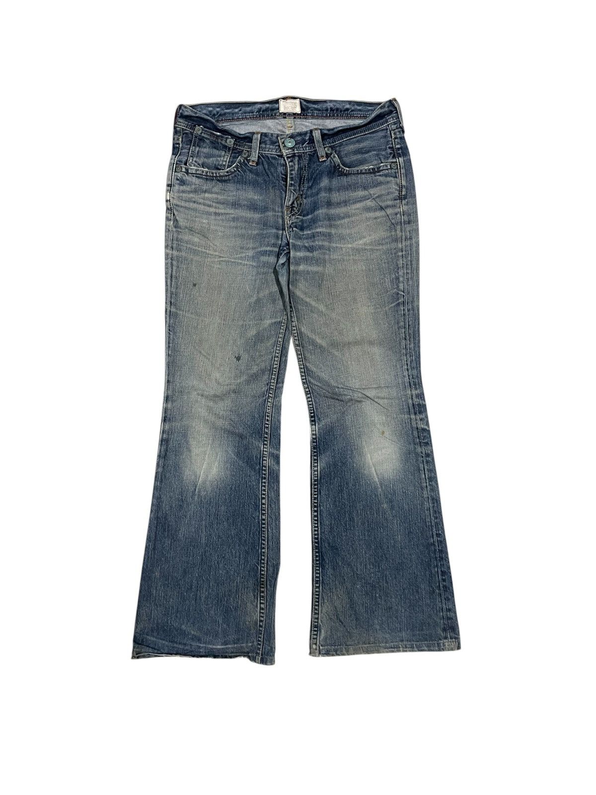 Levi's Vintage Clothing 2000s LEVIS REDLOOP JAPAN DISTRESSED FLARE JEANS RARE Size 28" / US 6 / IT 42 - 1 Thumbnail