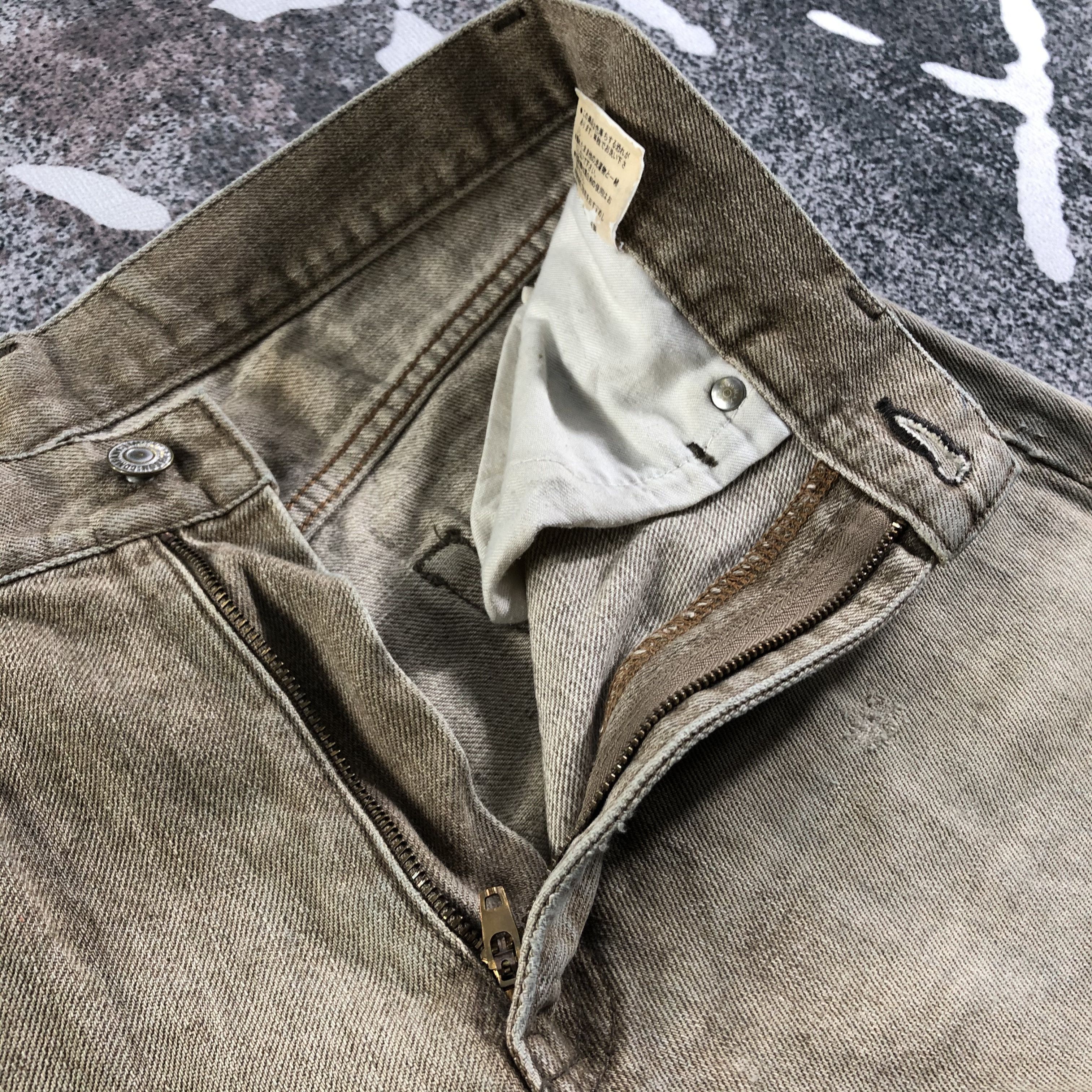 Japanese Brand Vintage Bobson Distressed Jeans Earth Tone Denim KJ2524 Size US 30 / EU 46 - 8 Thumbnail