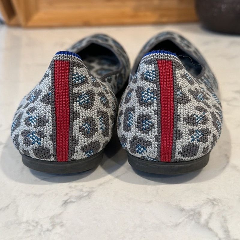 Other Rothy’s Flat Smoke Gray Spotted Leopard Print Round Toe sz 7 Size US 7 / IT 37 - 5 Thumbnail