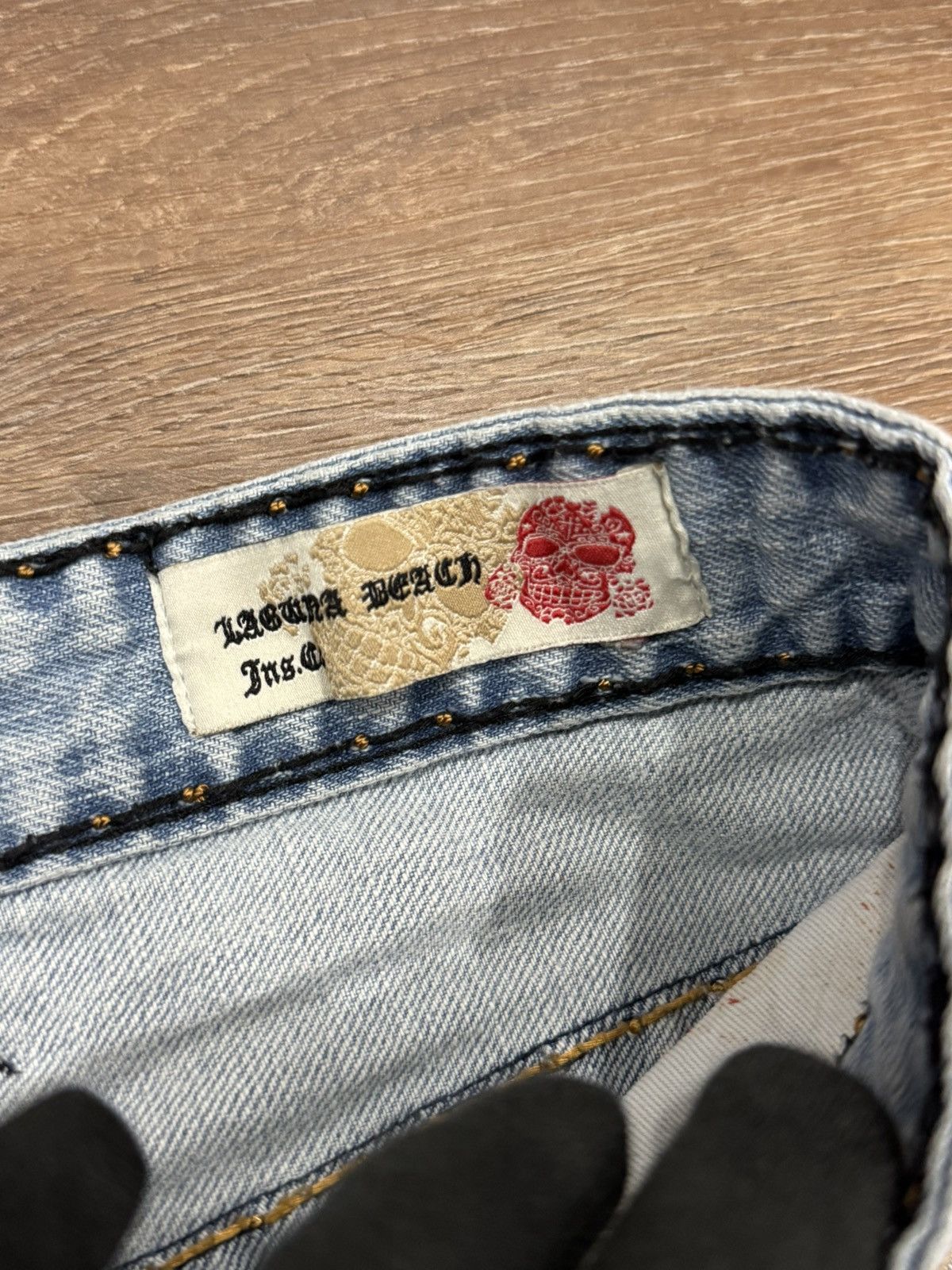 Vintage Vintage Y2K Laguna Beach Jean Co. Heavy Fat Stitch Denims Size US 32 / EU 48 - 10 Thumbnail