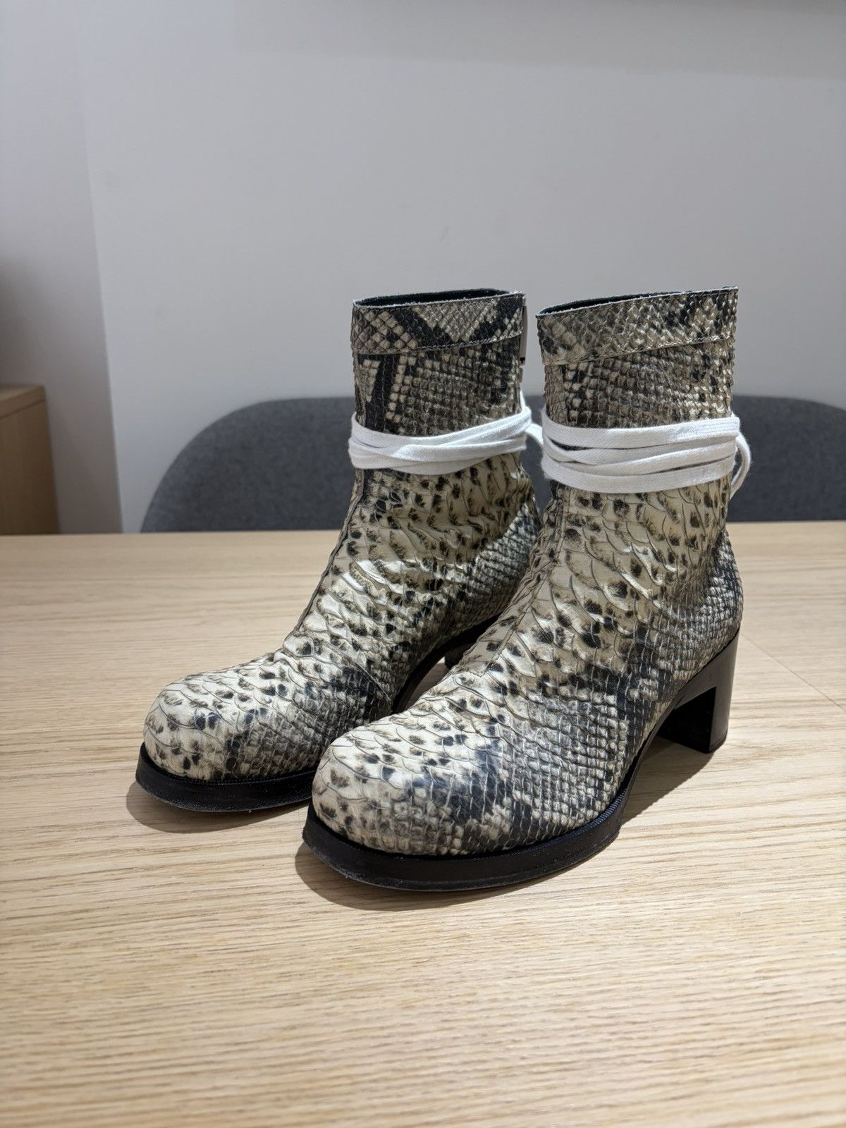 1017 ALYX 9SM Alyx Snakeskin Bowie boots Size US 7 / EU 40 - 1 Thumbnail