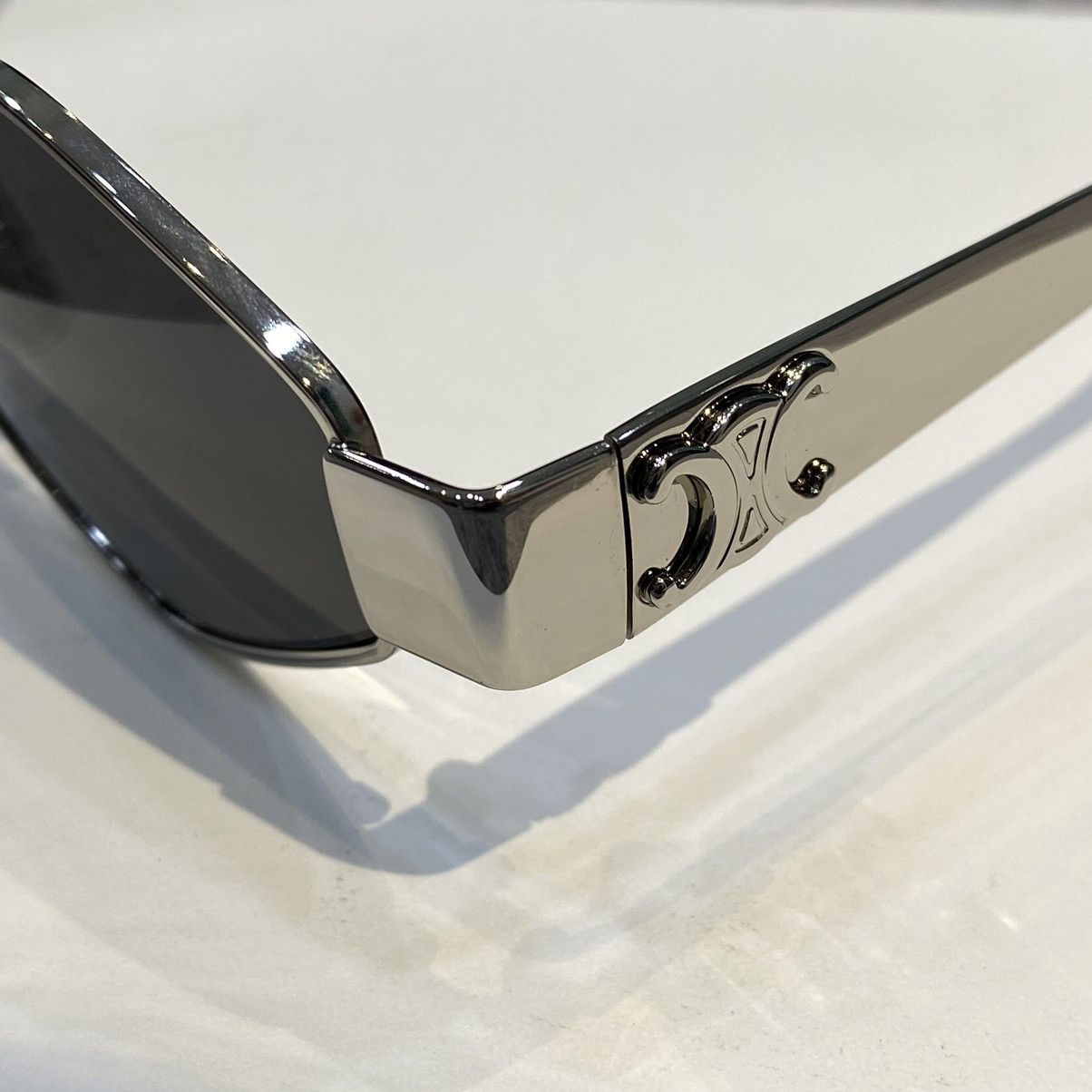 Celine CELINE Triomphe 01 Oval Sunglasses SILVER Size ONE SIZE - 2 Thumbnail