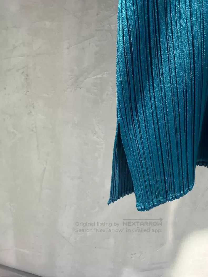 Issey Miyake Issey Miyake Blue Long Sleeve Top Size XL / US 12-14 / IT 48-50 - 4 Thumbnail