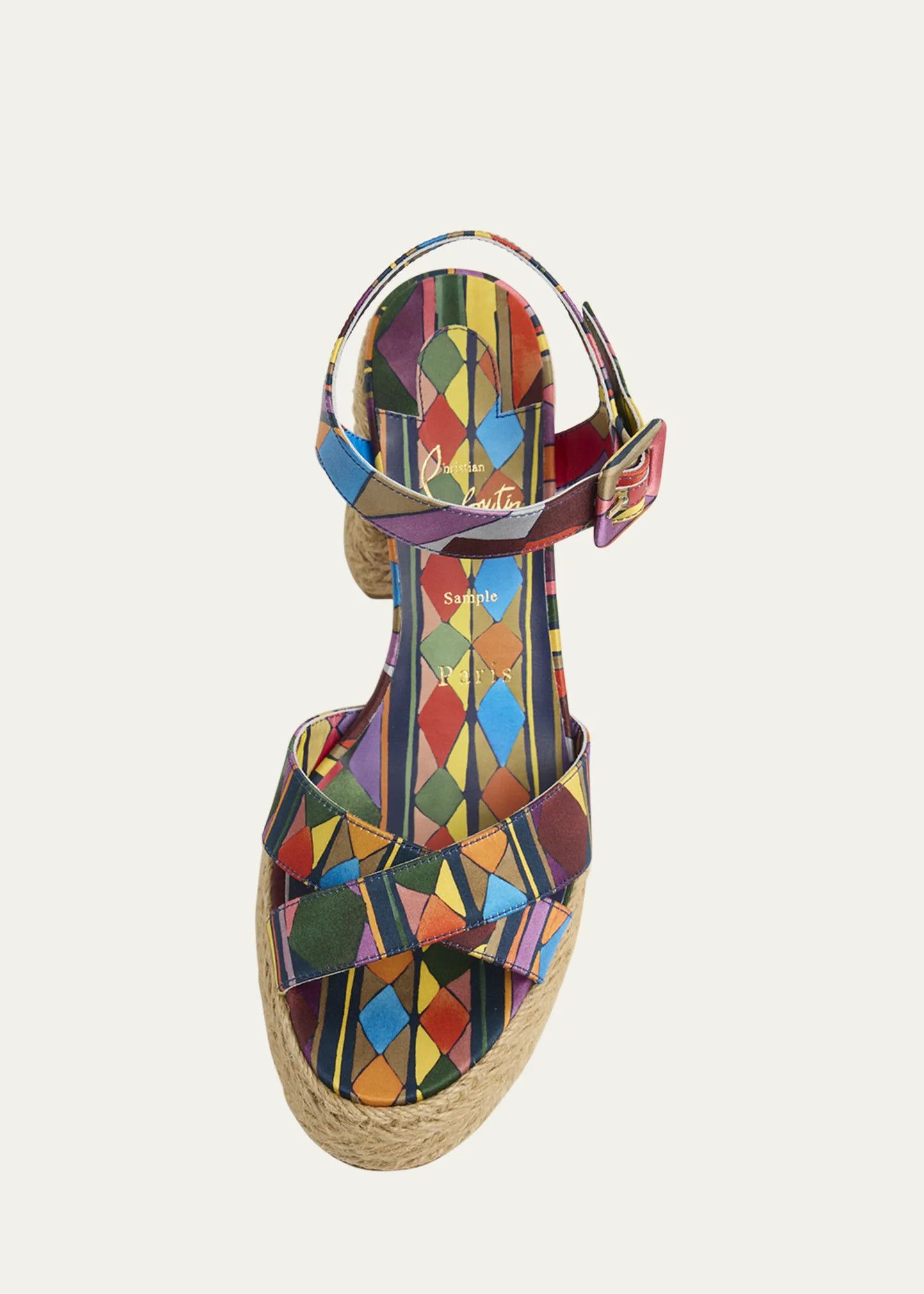Christian Louboutin os11x0526 Calakala Platform 85mm Espadrille Sandals Size US 9 / IT 39 - 4 Thumbnail