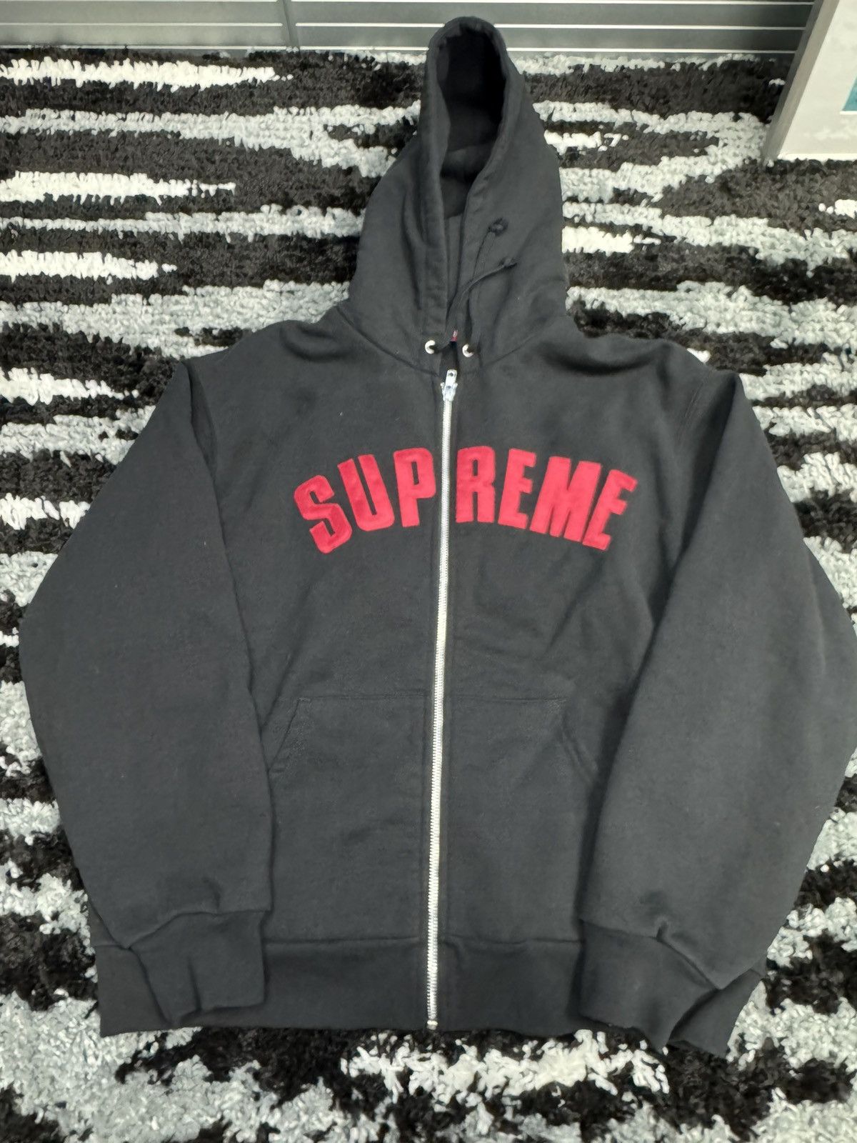 Supreme Supreme arc logo thermal zip up hoodie Size US M / EU 48-50 / 2 - 1 Thumbnail