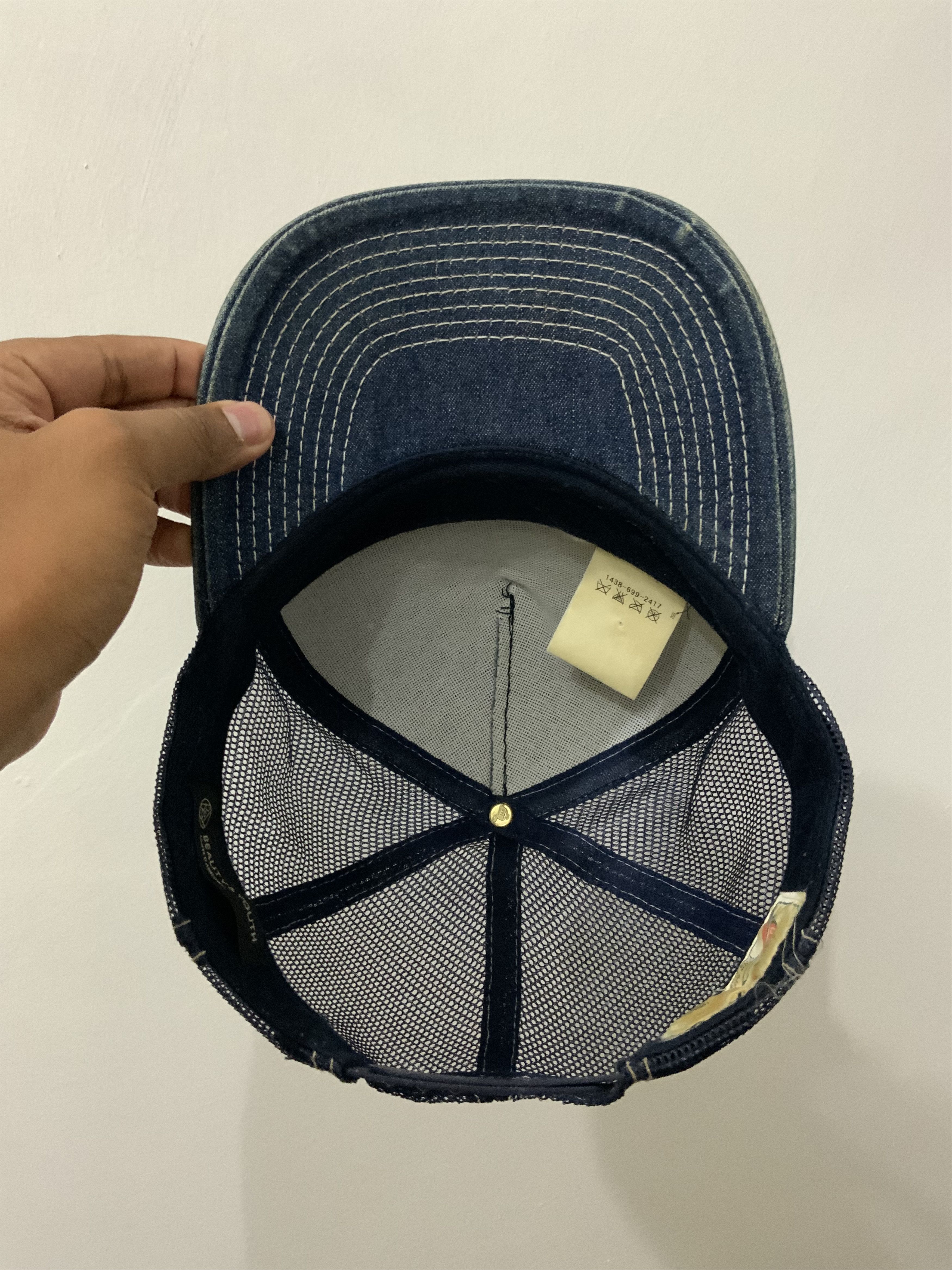 If Six Was Nine UOH Wrestling 66-14 Denime Trucker Hat Size ONE SIZE - 9 Thumbnail