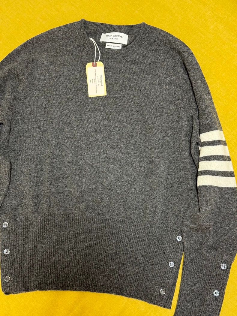 Thom browne Four-bar cashmere pullover sweater 2503-Nextarr