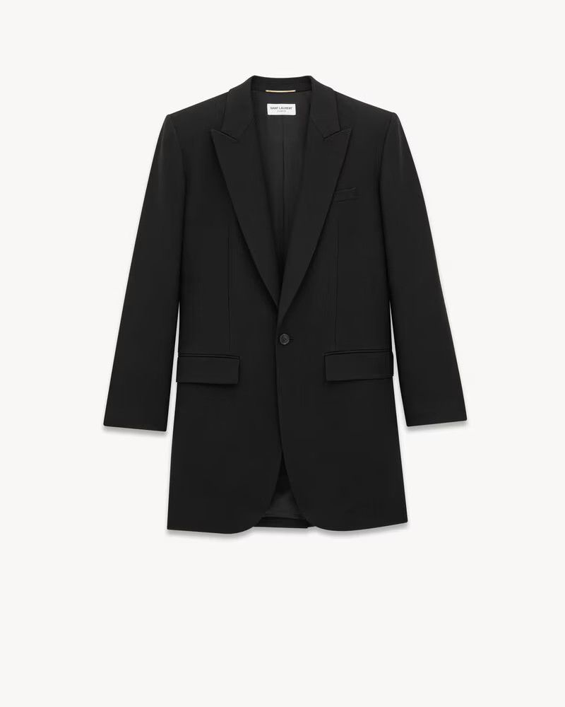 Saint Laurent Paris o1bcso1str1024 Veste Boutons Jacket in Black Size US L / EU 52-54 / 3 - 1 Thumbnail