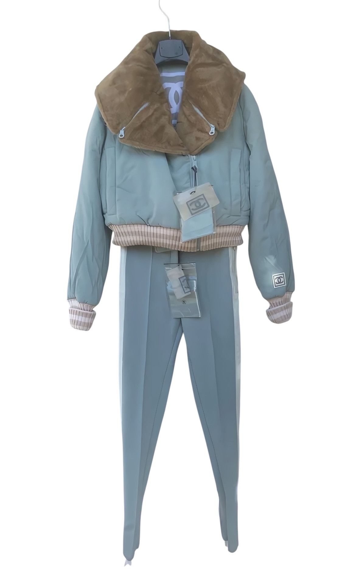Chanel F/W 2001 RUNWAY SKI SET BY KARL LAGERFELD (JACKET + PANTS) Size M / US 6-8 / IT 42-44 - 1 Thumbnail