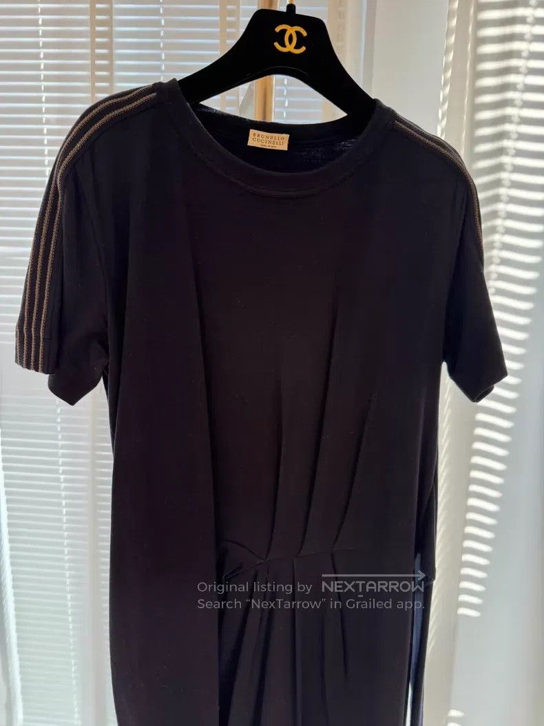 Brunello Cucinelli Brunello Cucinelli Beaded Decoration Cashmere Dress Size M / US 6-8 / IT 42-44 - 2 Thumbnail