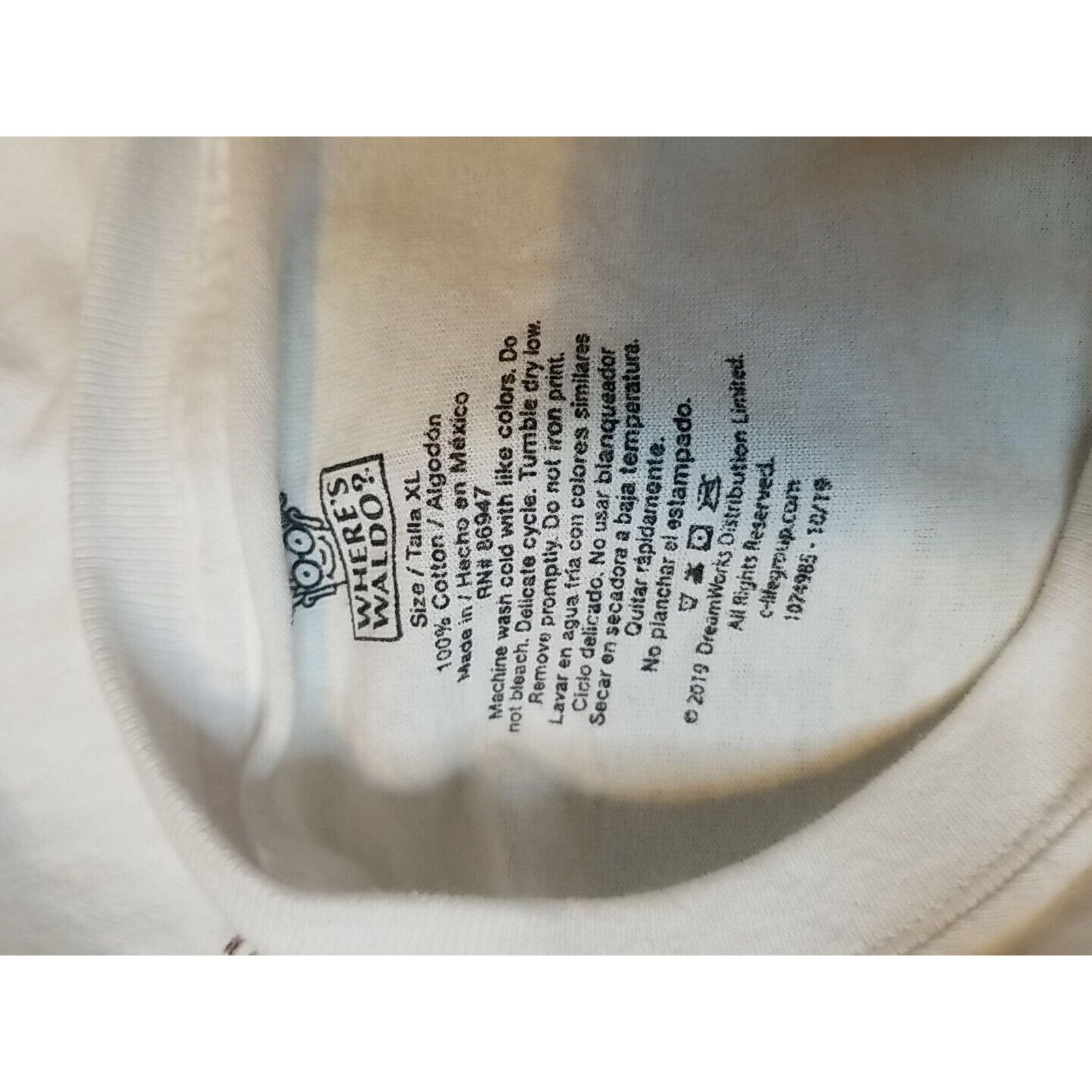 Vintage VTG Where's Waldo Long Sleeve White T-Shirt Mens Extra Large Size US XL / EU 56 / 4 - 7 Thumbnail