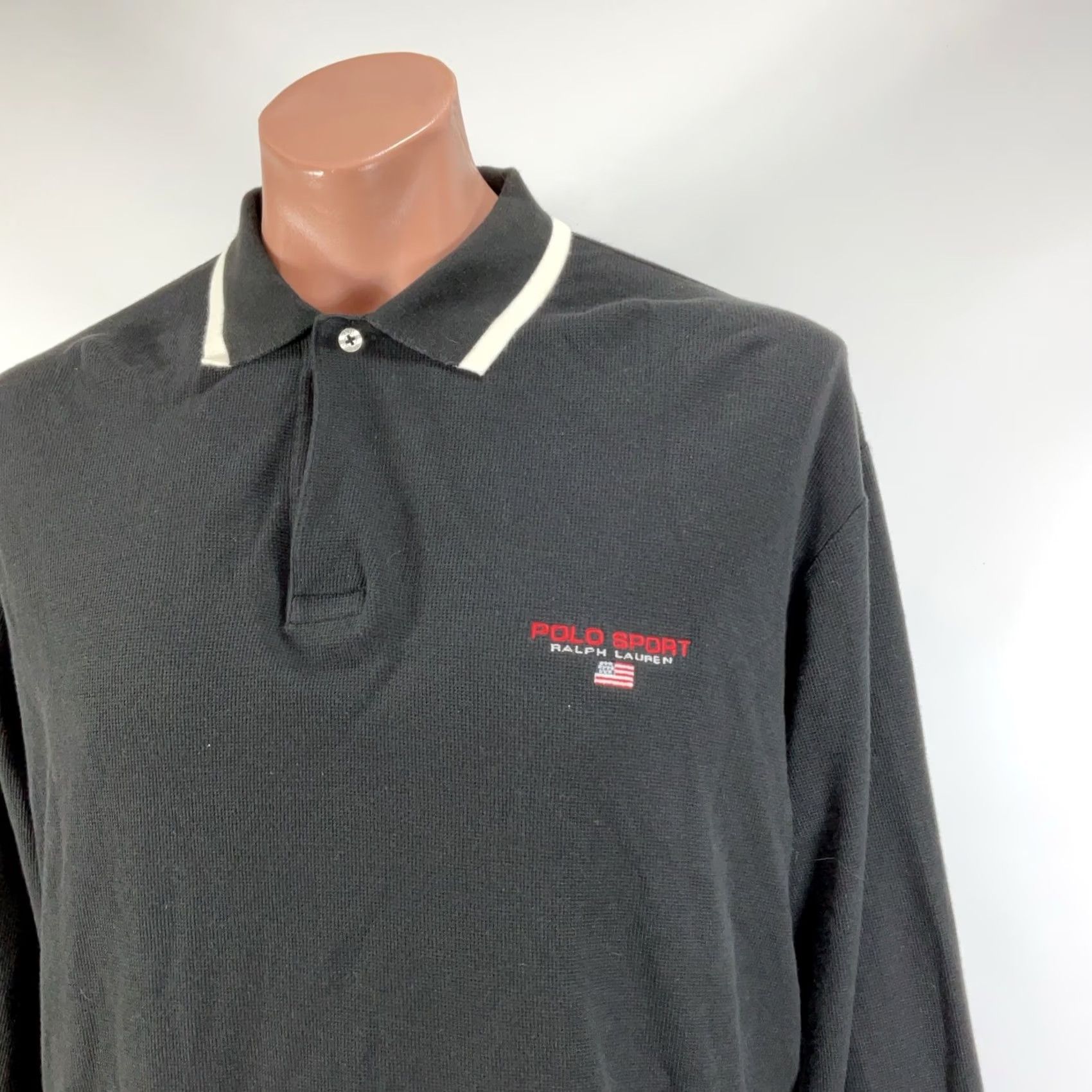 Ralph Lauren Ralph Lauren Polo Sport Shirt Mens Blue Navy Long Sleeve Spell Out XL Size US XL / EU 56 / 4 - 3 Thumbnail