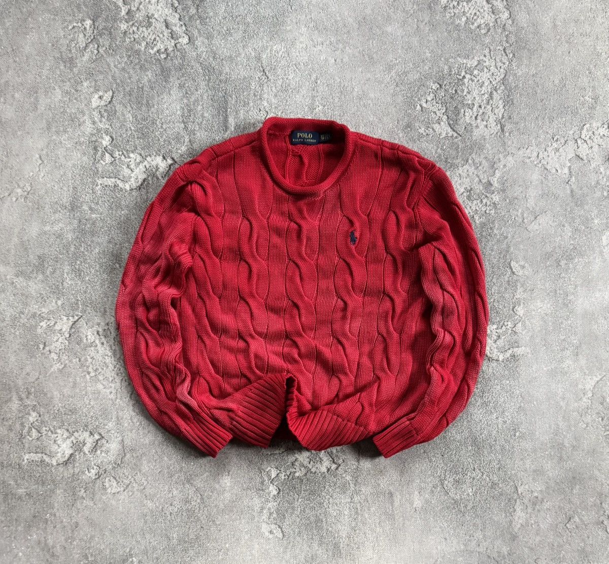 Polo Ralph Lauren Polo Ralph Lauren XS graphite pattern cable knitwear sweater Size XS / US 0-2 / IT 36-38 - 1 Thumbnail
