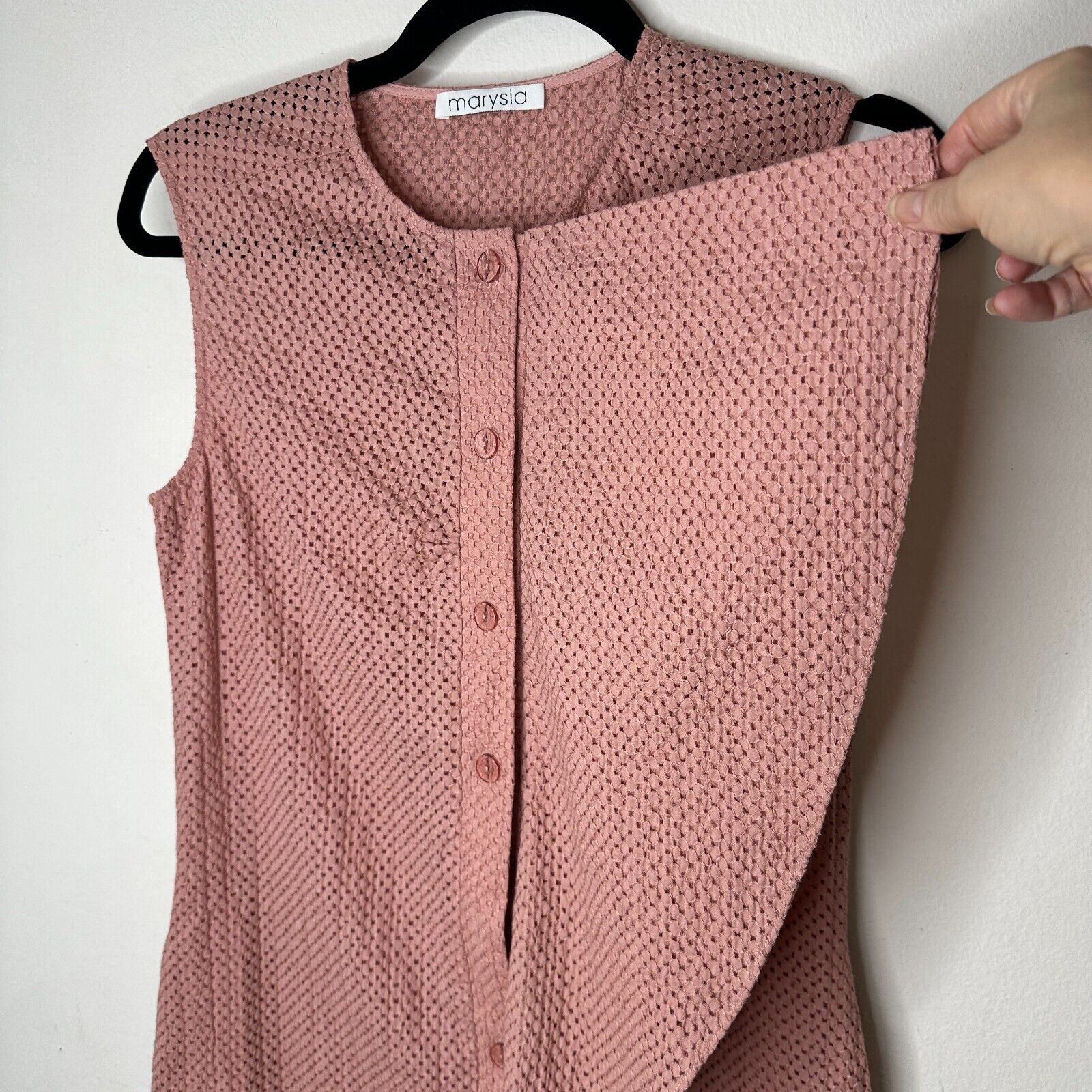 Other Marysia Mauve Crystal Cove Eyelet Button Ruffle Mini XS Size XS / US 0-2 / IT 36-38 - 4 Thumbnail