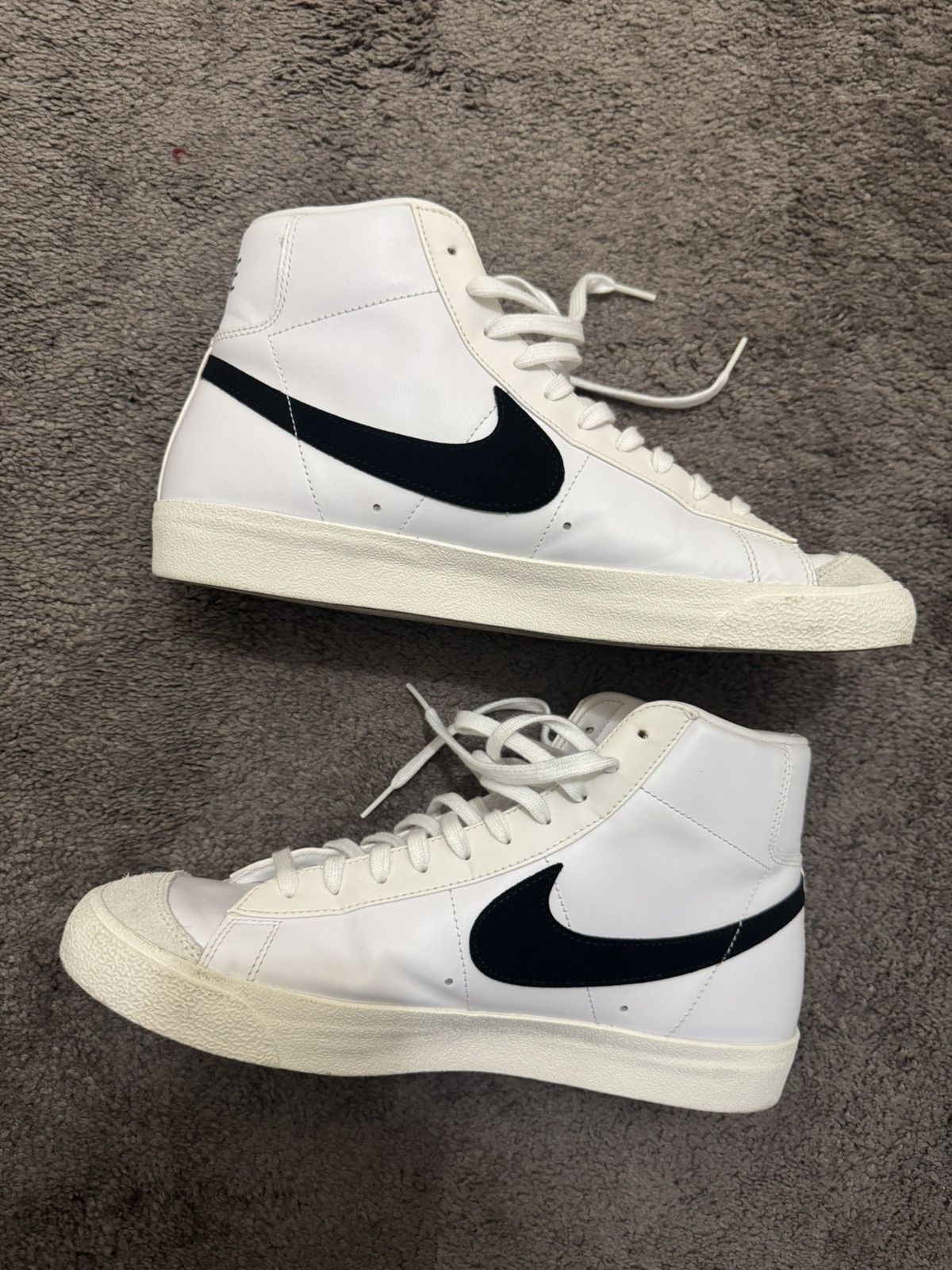 Nike Nik Blazer Mid ‘77 Vintage ‘White Black’ Size US 12 / EU 45 - 2 Thumbnail