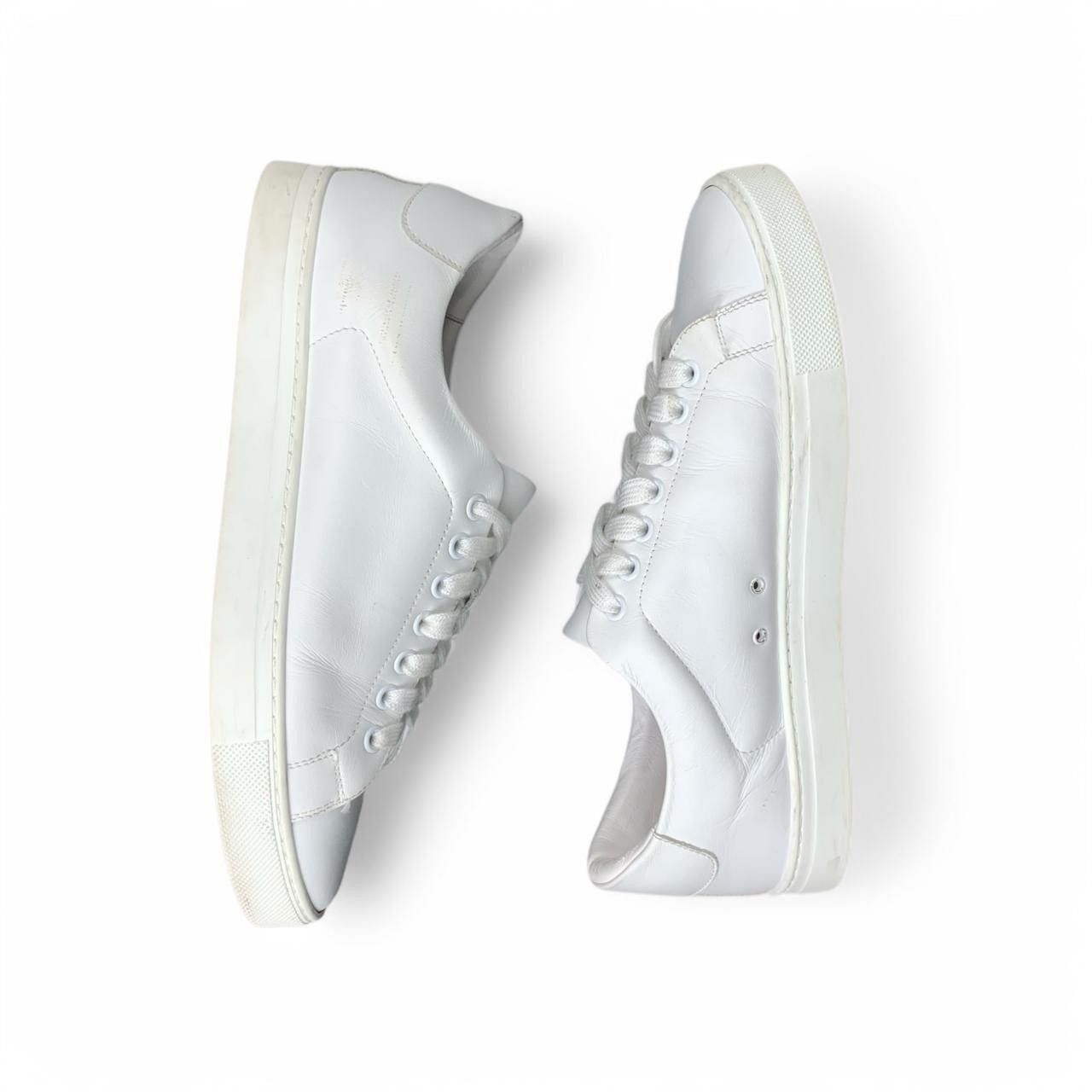 Burberry BURBERRY White Leather Sneakers Size US 10 / IT 40 - 10 Thumbnail