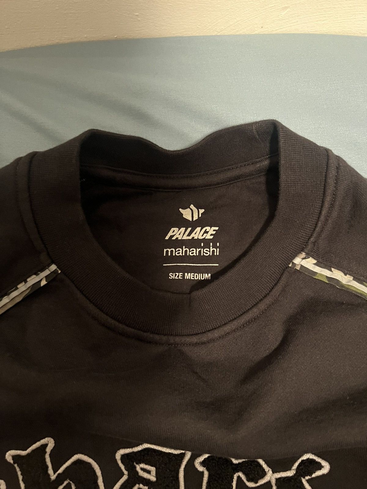 Maharishi × Palace Palace Maharishi Temple Crew Black Size Medium Size US M / EU 48-50 / 2 - 7 Thumbnail