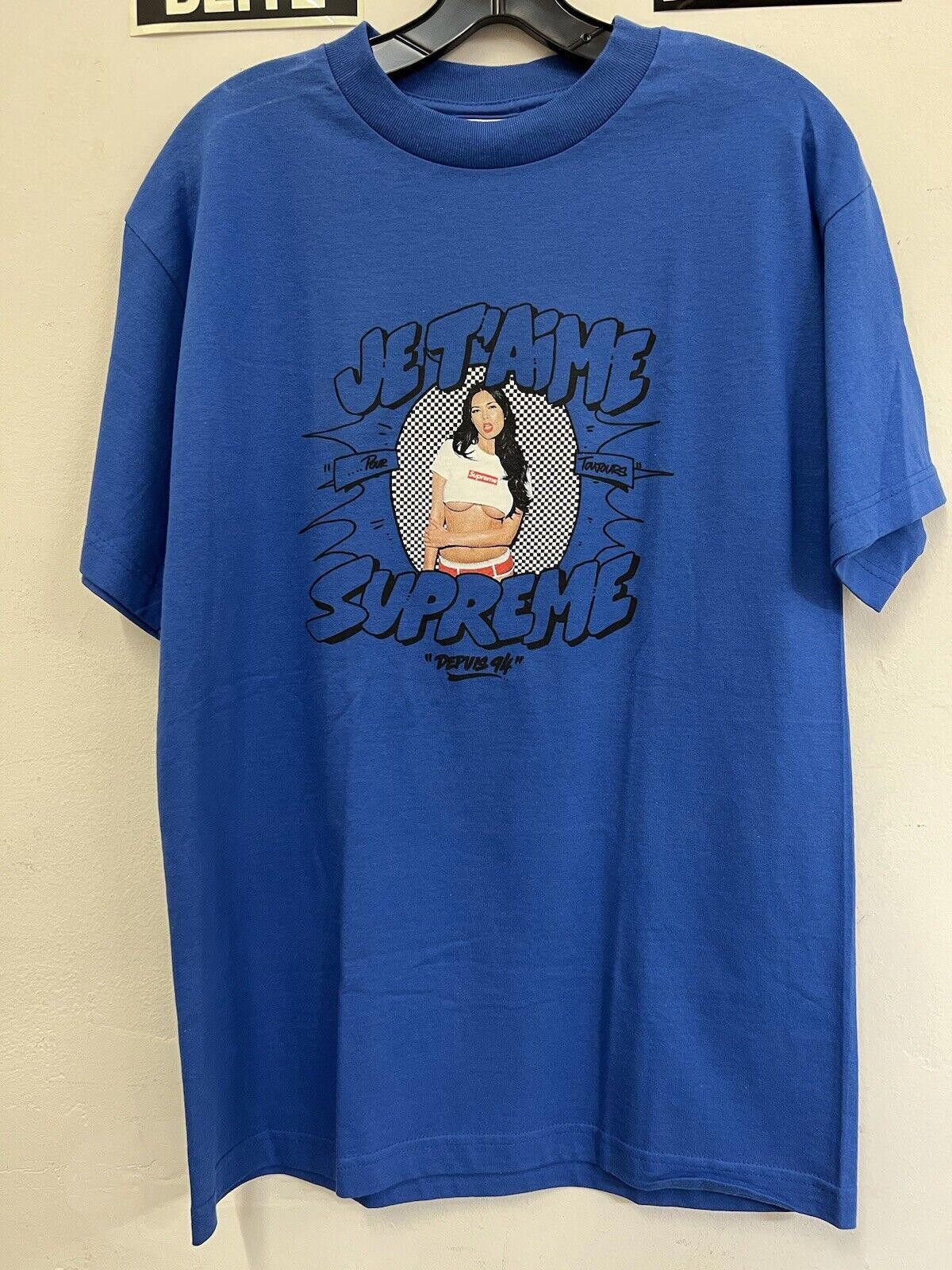 Supreme 2007 Supreme Tera Patrick Je T'Aime Blue Tee Sz M Medium