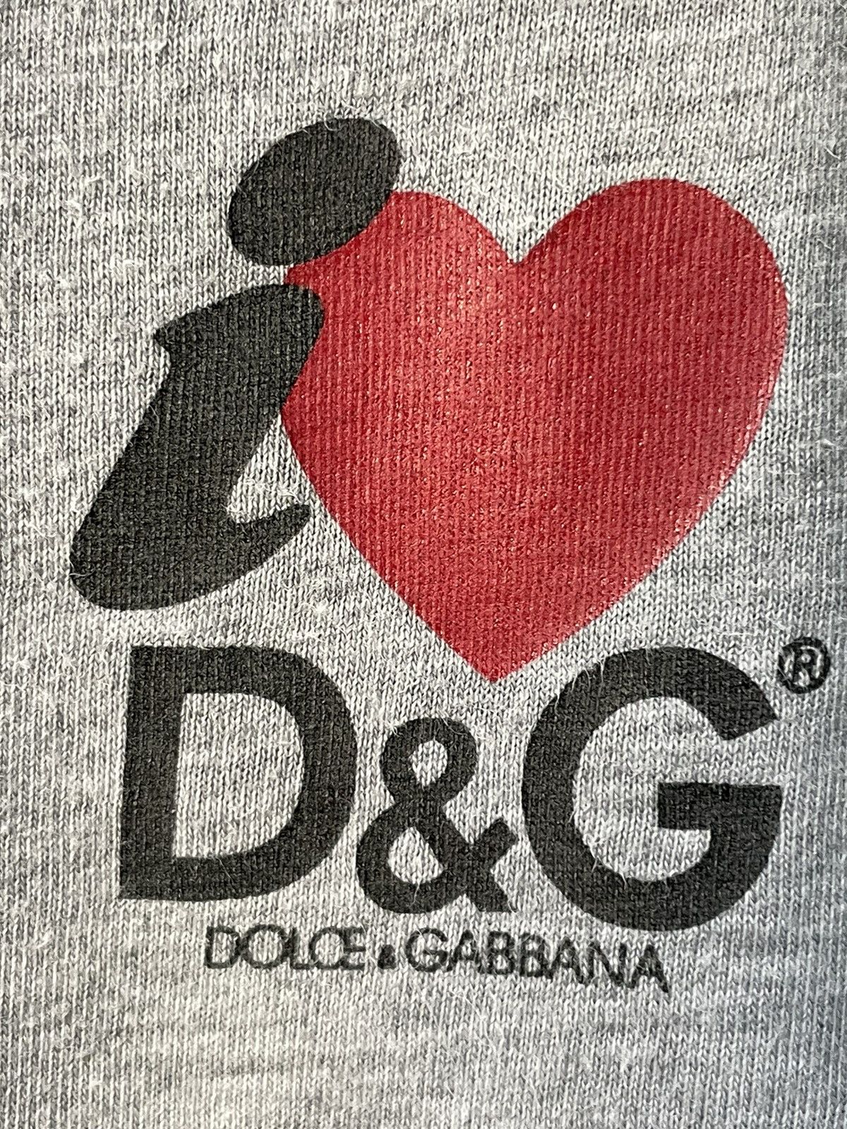 Dolce & Gabbana × Vintage Vintage Dolce & Gabbana ‘I Love❤️ DG’ T-Shirt 90’s Y2K Size US XL / EU 56 / 4 - 6 Thumbnail