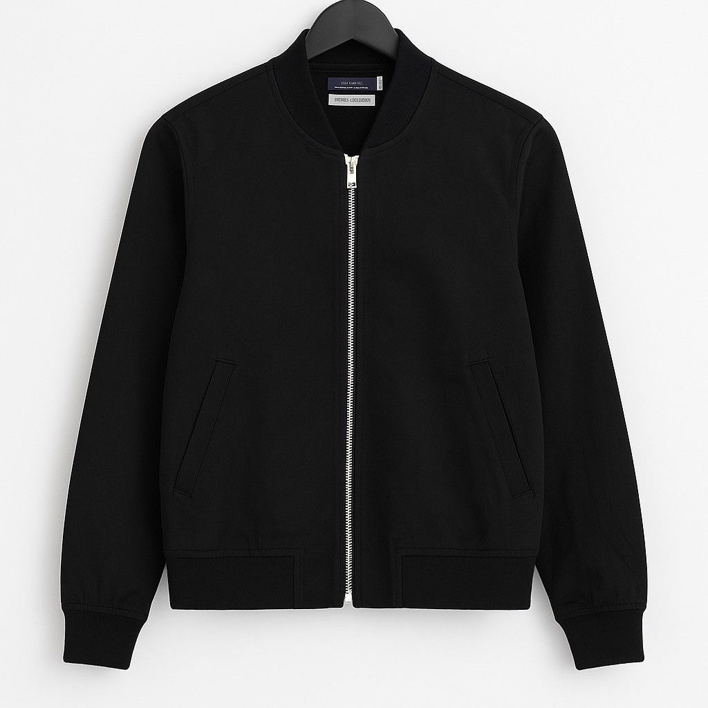 URBAN RESEARCH DOORS Urban Research Japan Black Bomber Minimalist Streetwear Size US M / EU 48-50 / 2 - 1 Thumbnail