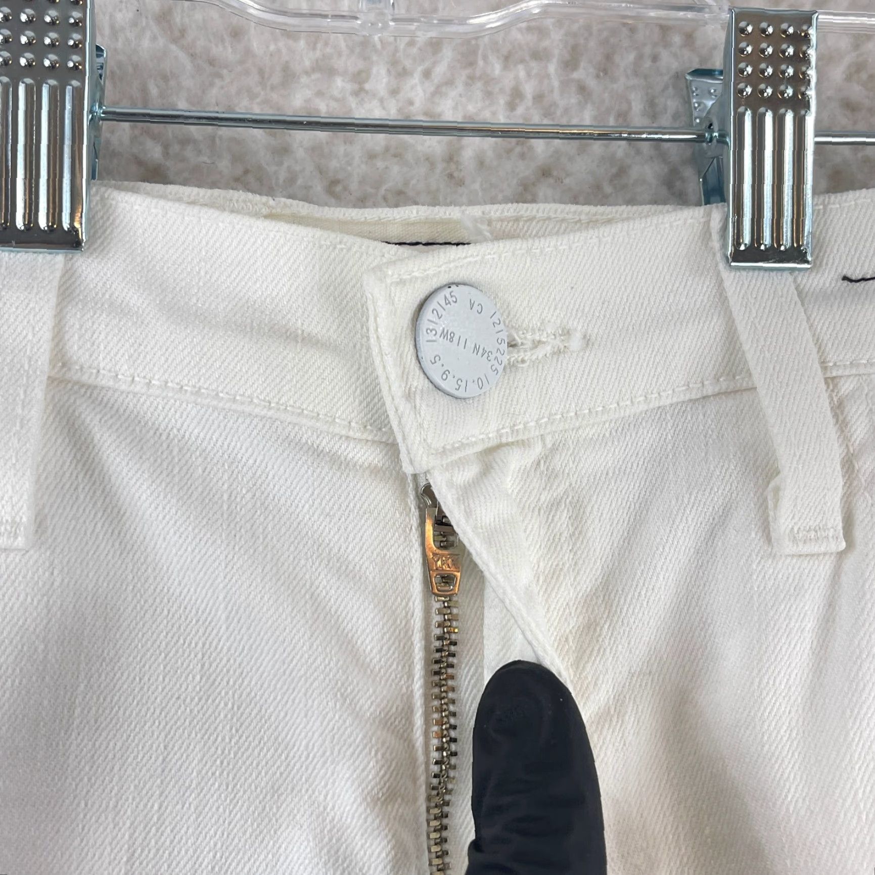 Vintage Current/Elliott The Fling Cropped Jeans Womens Size 26 White Mid-Rise Jeans Size 26" / US 2 / IT 38 - 5 Thumbnail