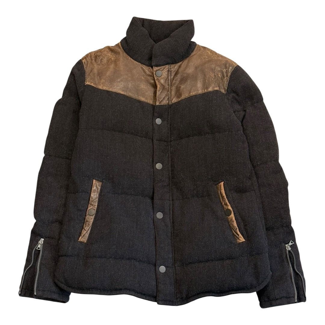 Isamu Katayama Backlash Isamu Katayama BACKLASH Cowhide Paneled Wool Down Jacket Size US M / EU 48-50 / 2 - 1 Thumbnail