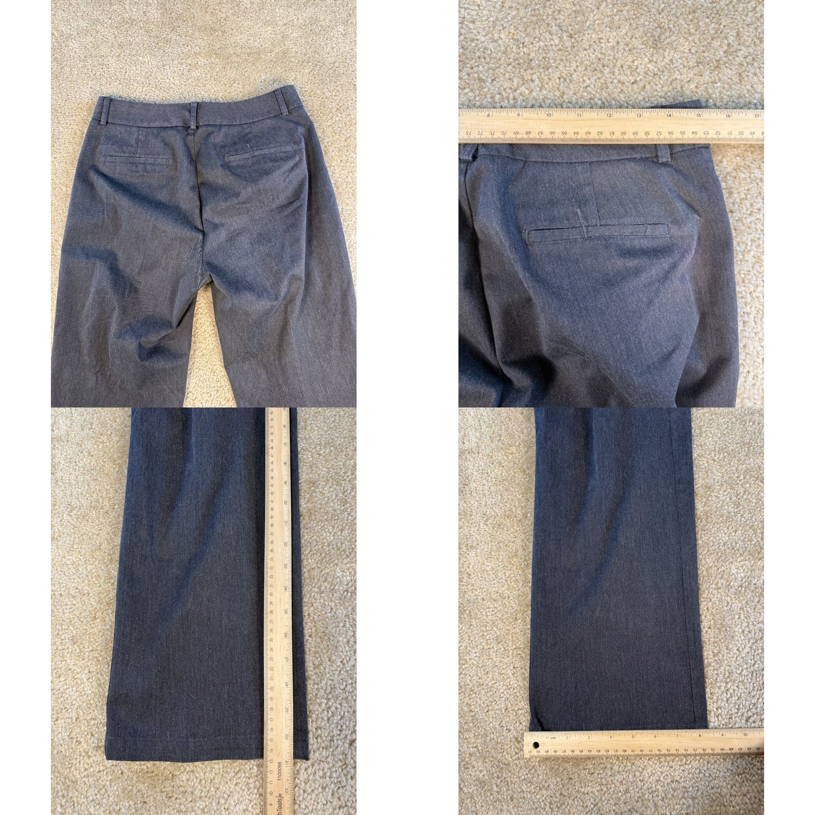 Dockers DOCKERS Women's Metro Trousers Pants Size 6 Gray Straight Leg Stretch Size 28" / US 6 / IT 42 - 8 Thumbnail