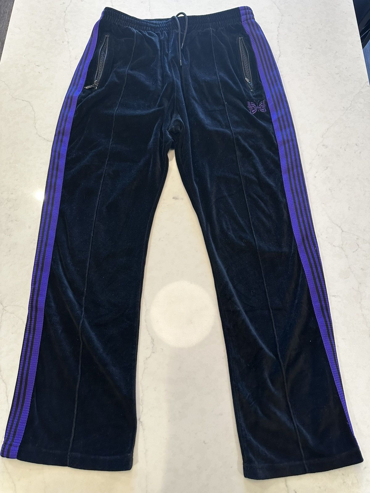 Needles Needles Velour Narrow Track Pants Size US 34 / EU 50 - 1 Thumbnail