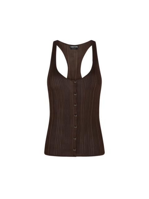 Tom Ford o1w1db10525 TSK331 Tank Top in Brown Size S / US 4 / IT 40 - 1 Preview