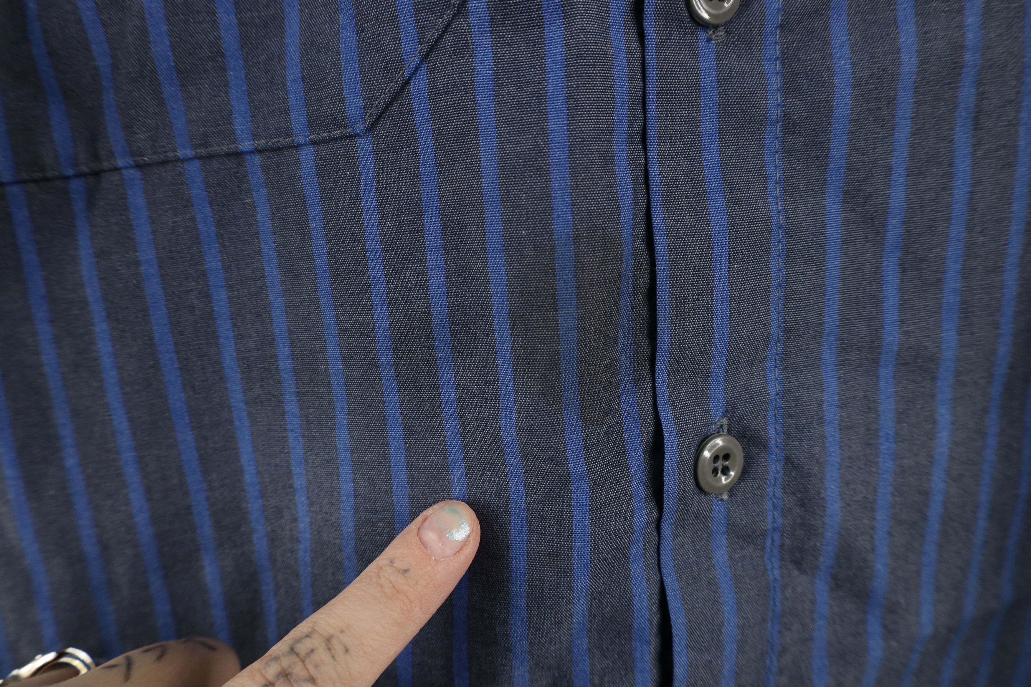 Vintage Vintage 90s Streetwear Workwear Mechanic Button Shirt Size US XL / EU 56 / 4 - 4 Thumbnail