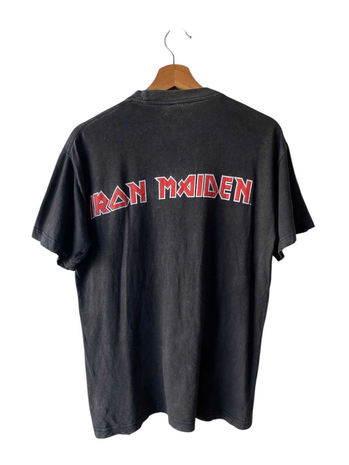 Band Tees × Iron Maiden × Vintage Vintage 80’s Iron Maiden Killers Album Distressed Band Tee Size US M / EU 48-50 / 2 - 2 Thumbnail