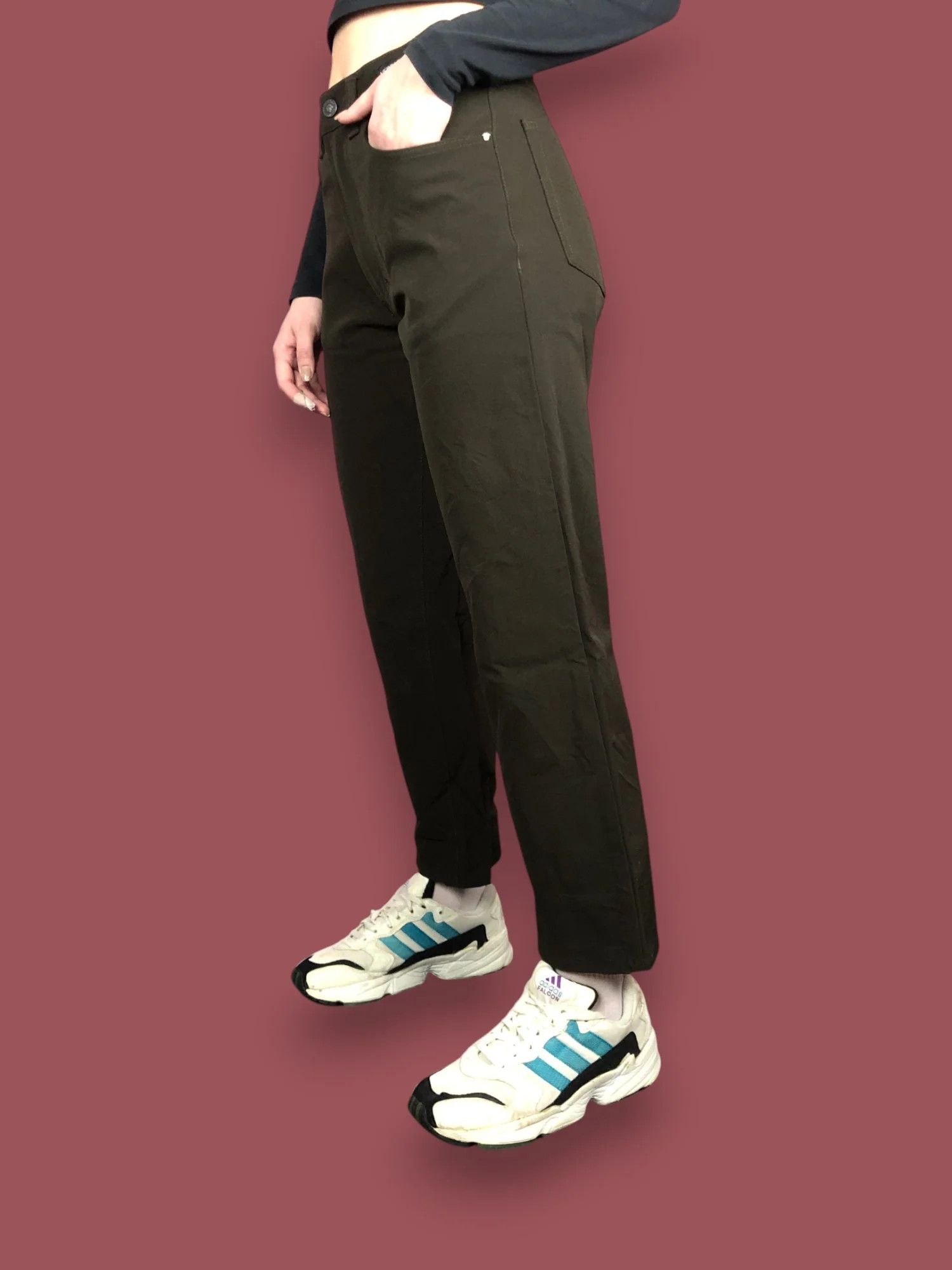 Versace Y2K Versace Jeans Couture Women's Straight Leg Pants - 29 Size 28" / US 6 / IT 42 - 1 Thumbnail