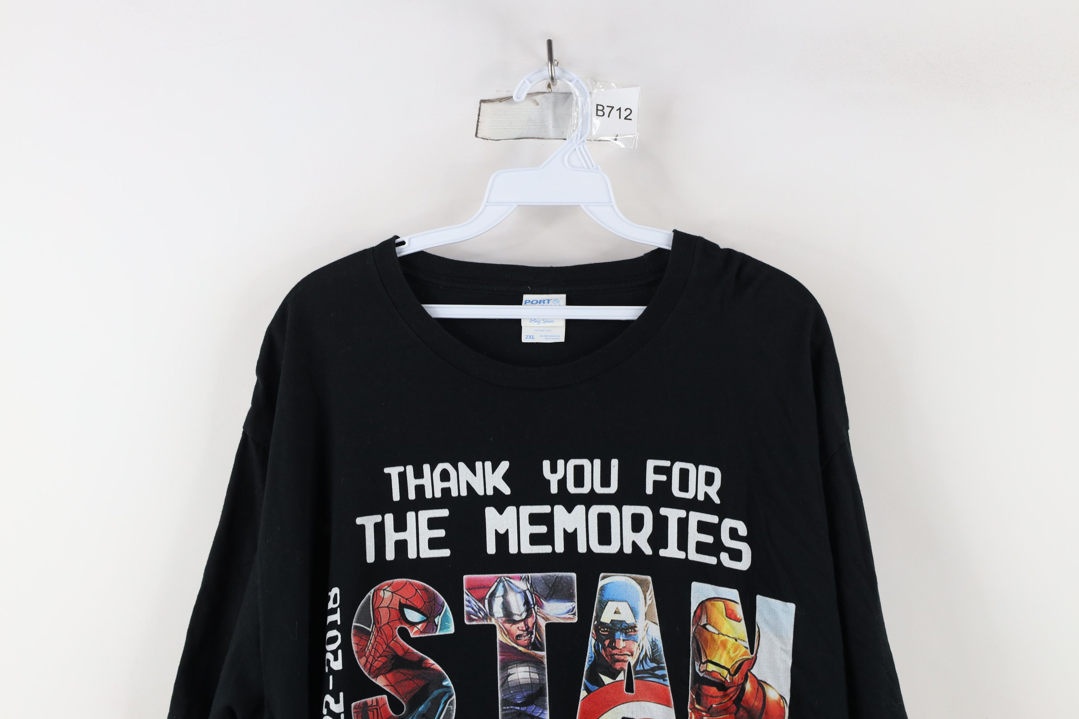 Vintage Y2K Marvel Comics Super Heroes Stan Lee T-Shirt Black Size US XXL / EU 58 / 5 - 2 Thumbnail