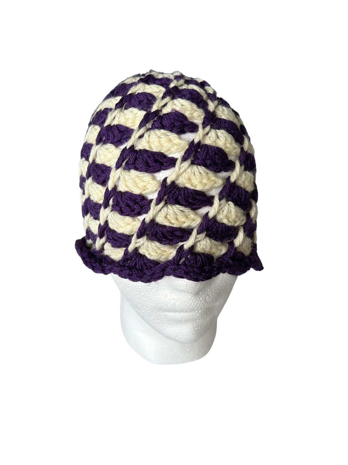 14th Addiction × Japanese Brand 💥Handmade Crochet knitted Beanie Hats Size ONE SIZE - 2 Thumbnail