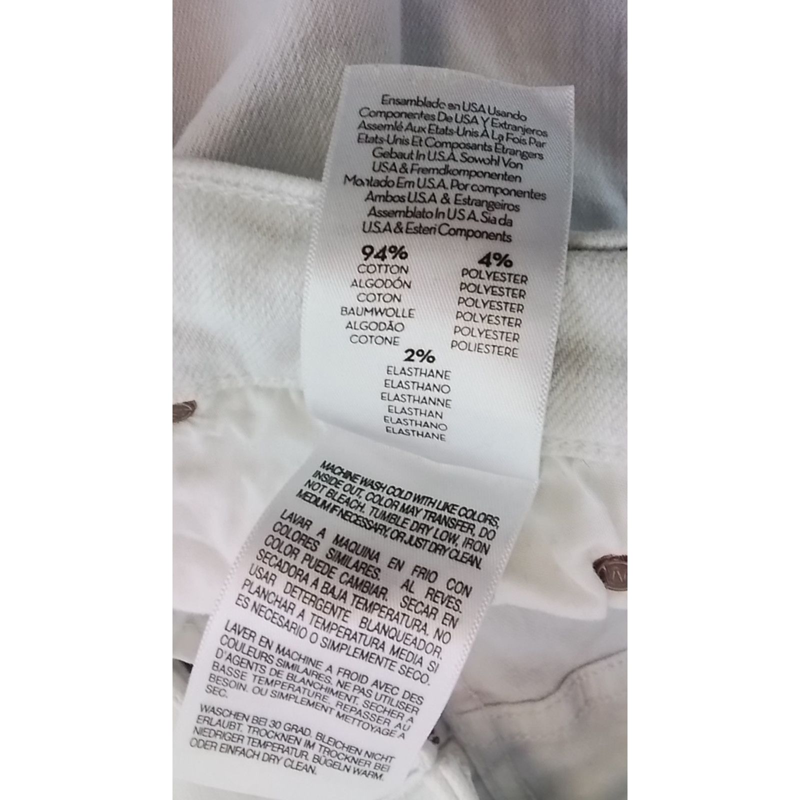 MOTHER Mother Mid Rise Dazzler Jeans Women's 31 x 27 White Size 31" - 8 Thumbnail