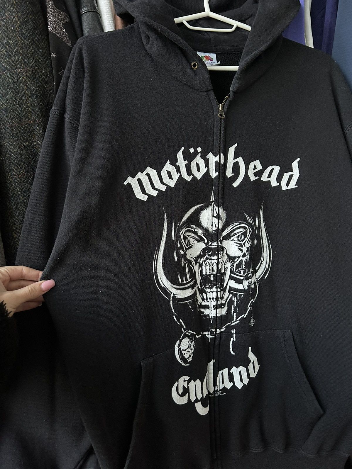 Band Tees × Vintage Vintage Motorhead 90’s Hoodie Zip Rock Band Size US L / EU 52-54 / 3 - 3 Thumbnail