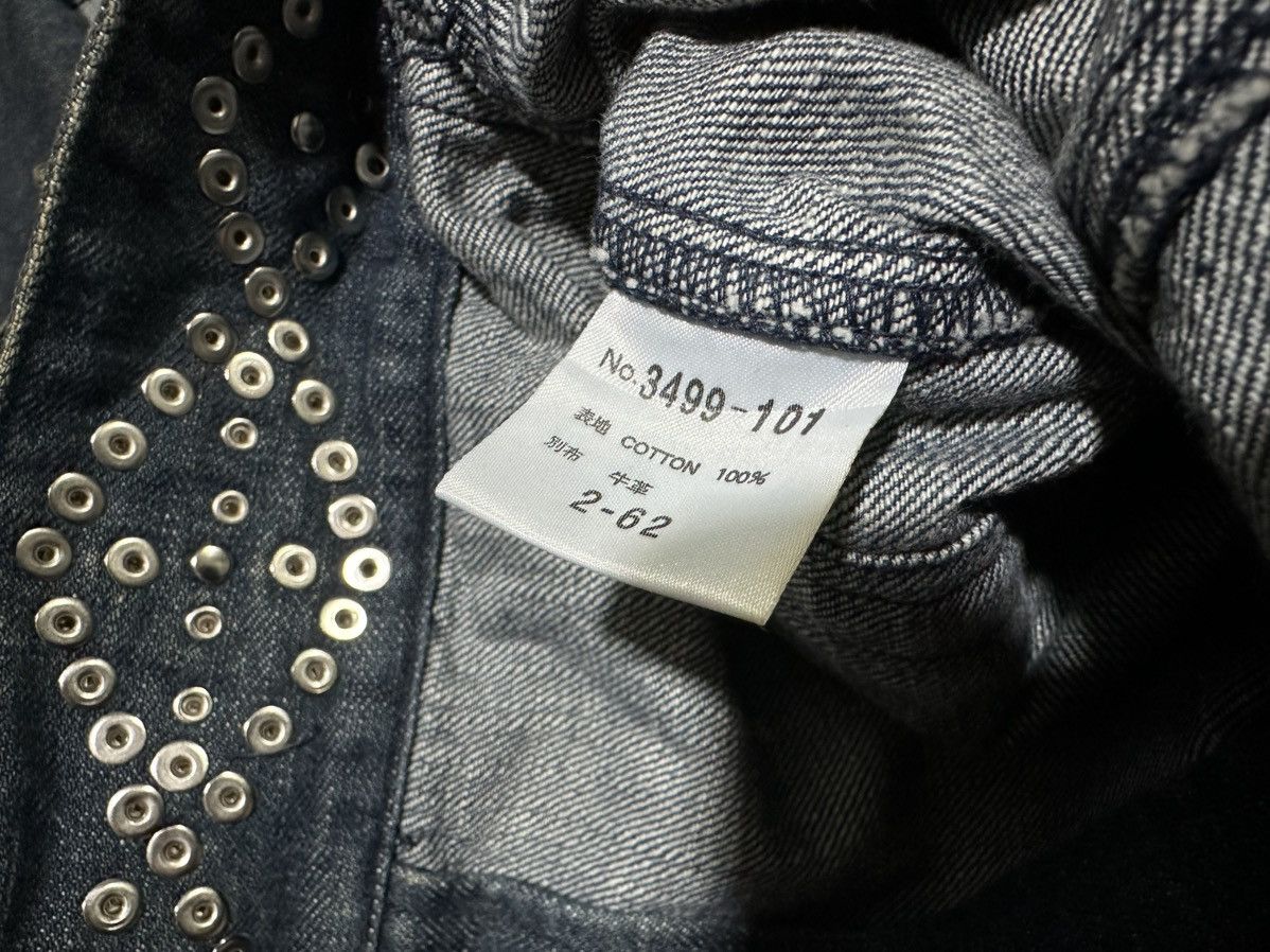 Schlussel 🔥Y2K Archived Schlussel Rhinestone Studded Denim Jacket Zip Size US M / EU 48-50 / 2 - 14 Thumbnail