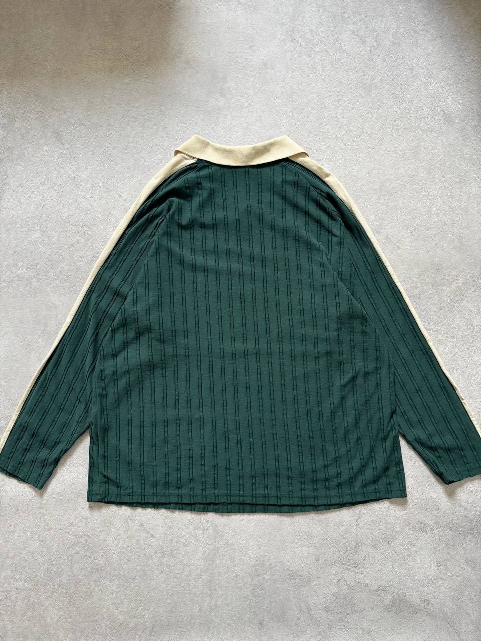 Puma Puma Striped Long Sleeve Retro Jersey Polo Shirt 2XL Size US XXL / EU 58 / 5 - 2 Thumbnail
