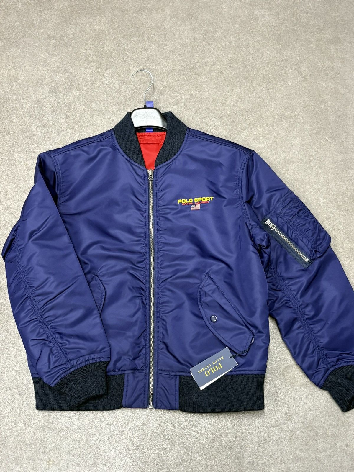 Polo Ralph Lauren Reversible Bomber Ralph Lauren Polo Sport Women S Navy Red Size S / US 4 / IT 40 - 1 Thumbnail