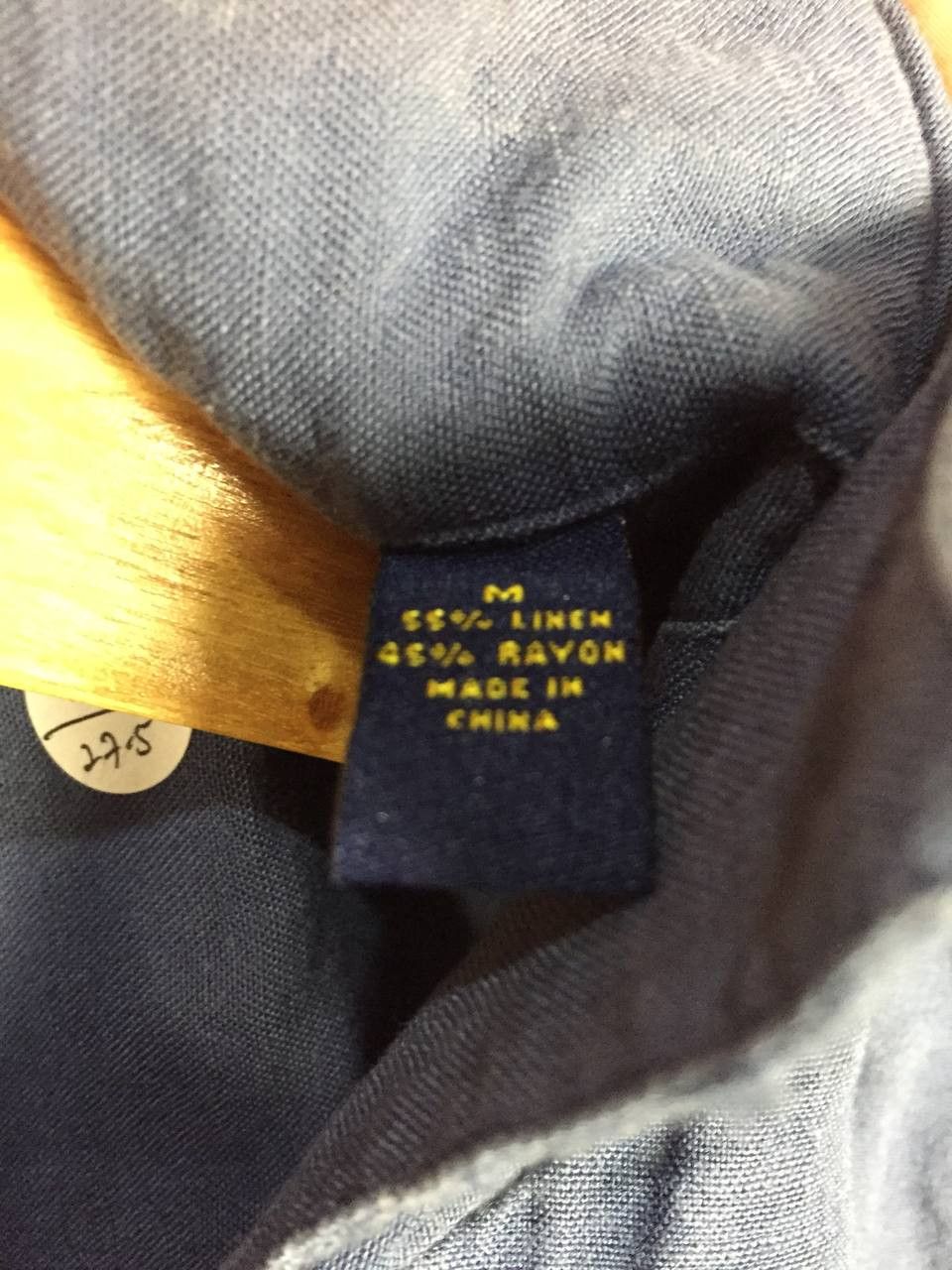 Club Room Club Room Medium Blue Linen Rayon Blend Camp Shirt Size US M / EU 48-50 / 2 - 11 Thumbnail